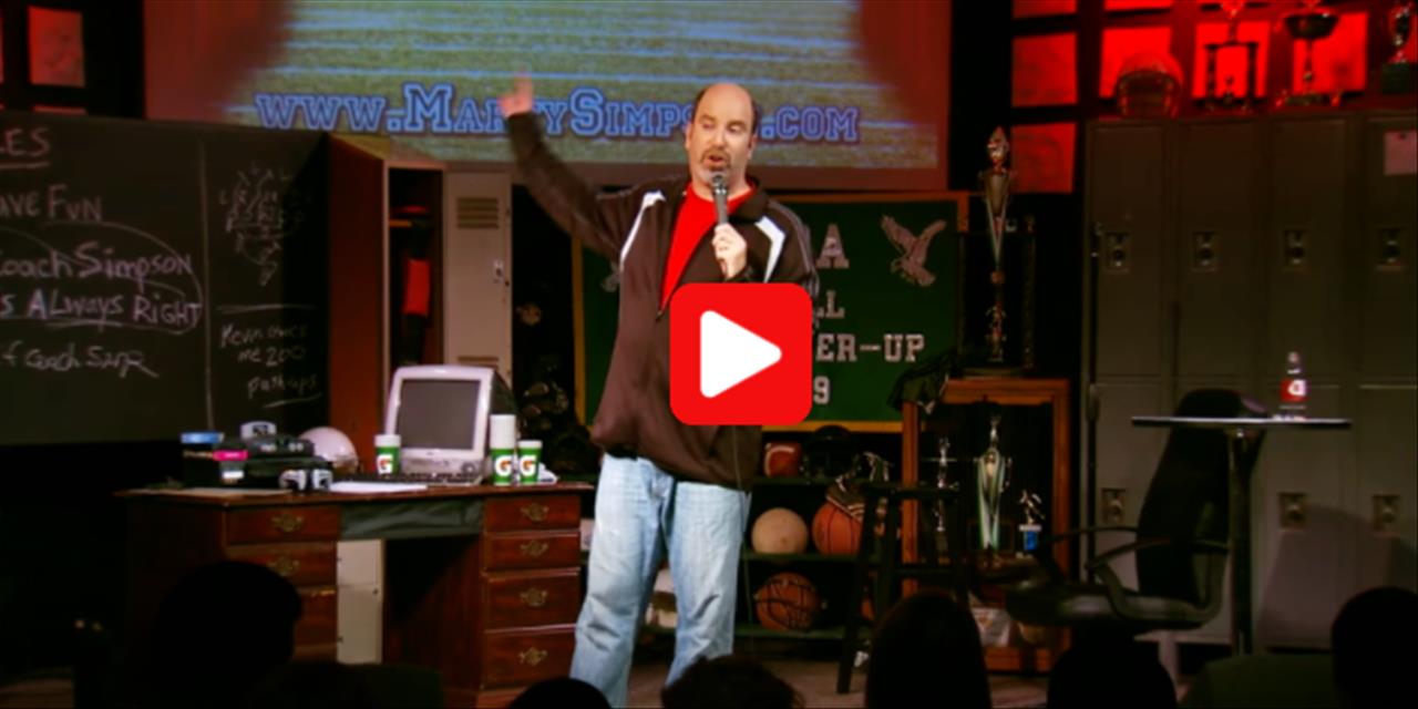 <p>Marty Simpson talks To The Parents of Little-Leaguers</p>
