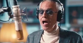 <p>Andrea Bocelli lent his immense musical talents to the latest John Lewis Christmas commercial, and a new video gives a behind-the-scenes look at how that happened.</p>

<p>Hollywood, and the entertainment industry in general, is not all glitz and glamor. That seen on the television screen or at the theater is the final product of blood, sweat and tears. The entertainment industry is a job field like any other and often requires long, stressful hours like every other occupation.&nbsp;</p>

<p>A <a href="https://www.youtube.com/watch?v=-p0gukNh-q8">clip posted on YouTube</a> shows world-renowned Italian singer Andrea Bocelli adding his dazzling voice to the John Lewis 2023 Christmas commercial. As the video shows, it&rsquo;s not as simple as Andrea singing the song one time through and then calling it a day as he collects a healthy paycheck.&nbsp;</p>

<p>The clip opens in a music studio and gives viewers a look at several Andrea Bocelli records that adorn the studio&rsquo;s walls. Seconds into the video, Andrea walks into the room, picks up his headphones and stands in front of the microphone.</p>

<p>As Andrea prepares to belt out the lyrics to &ldquo;Festa,&rdquo; a voice off-camera reminds the people in the room and nearby to shut their mouths.</p>

<p>&ldquo;Silence please&hellip;we start recording!&rdquo; the words on the screen read.</p>

<p>Andrea begins singing, and from that point forward, the video is a mix of Andrea and his crew in the studio and the John Lewis Christmas ad featuring the massive Venus flytrap Snapper.&nbsp;</p>

<p>One man in the studio sits at a computer, monitoring the recording as others sit in the room and silently take in the sight of Andrea singing &ldquo;Festa.&rdquo;</p>

<p>But as the clip also shows, not even someone as experienced and talented as Andrea Bocelli is above direction and guidance. At different times throughout the clip, a second man talks to Andrea, who, given his arm movements and hand gestures, dictates directions to him.&nbsp;</p>

<p>In the clip&rsquo;s closing moments, Andrea exits the studio after what was likely a long day while singing &ldquo;Festa&rdquo; to himself.</p>

<p><em><a href="https://www.godtube.com/bible/psalms/104-33">Psalm 104:33</a> &ldquo;I will make songs to the Lord all my life; I will make melody to my God while I have my being.&rdquo;</em></p>
