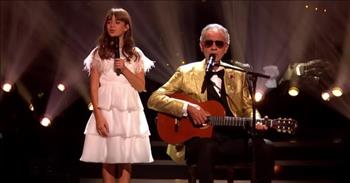 <p>A world-renowned musician and his talented young daughter turned in a moving and stunning performance on a popular British program, singing a beloved song from the late Leonard Cohen.</p>

<p>While long-running television programs like <em>American Idol</em>, <em>America&rsquo;s Got Talent</em>, <em>The Voice</em> and <em>Dancing with the Stars</em> remain popular despite their lengthy run, they still want to increase viewership. So, to accomplish this task, those shows often use gimmicks like theme nights and bring other, more widely recognized performers on to sing, dance and even guest judge.&nbsp;</p>

<p>As it turns out, The United States of America isn&rsquo;t the only country in the world where citizens tune in to watch other people ballroom dance. The Brits also apparently enjoy this type of television programming. But instead of Disney or Taylor Swift-themed nights, one British program went in a decidedly different and much better direction to try and increase viewership.&nbsp;</p>

<p>In a <a href="https://www.youtube.com/watch?v=s52nh-yX05I">clip posted on YouTube</a>, Italian musician Andrea Bocelli and his daughter Virginia appeared on an episode of Strictly Come Dancing &ndash; a show very much like Dancing with the Stars.&nbsp;</p>

<p>The father-daughter duo appeared on the British program and performed the classic and beloved 1984 hit &ldquo;Hallelujah.&rdquo; As expected, it&rsquo;s a lovely performance featuring two talented musicians.&nbsp;</p>

<p>The duet begins with young Virginia singing the opening lyrics. Her world-famous father sits next to her, strumming along on the guitar.&nbsp;</p>

<p>&ldquo;Now, I&rsquo;ve heard there was a secret chord<br />
That David played, and it pleased the Lord<br />
But you don&rsquo;t really care for music, do you?<br />
It goes like this, the fourth, the fifth&rdquo;</p>

<p>After singing the opening verse herself, Andrea joins his daughter by singing the tune&rsquo;s simple but memorable chorus. But the highlight of their entire performance is when Andrea begins singing in Italian about a minute into the clip.&nbsp;</p>

<p>It's such an unexpected but welcomed twist, helping to make for a dazzling performance. The sound is beautiful despite likely not many in the audience or those watching at home understanding a word of Italian.&nbsp;</p>

<p><em><a href="https://www.godtube.com/bible/ephesians/5-19">Ephesians 5:19</a> &ldquo;Speaking to yourselves in psalms and hymns and spiritual songs, singing and making melody in your heart to the Lord;&rdquo;</em></p>
