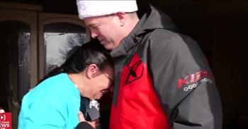 <p>One woman was overwhelmed, breaking down in tears after receiving a visit and gift from Secret Santa.</p>

<p>The Christmas season is when delicious food is consumed, family and friends gather, presents are bought and gifts are exchanged. However some people are less fortunate than others, and the holidays may be a financial struggle. That&rsquo;s when a little kindness and love can make a difference. It can help brighten someone else&#39;s life.</p>

<p>In a <a href="https://www.youtube.com/watch?v=M6O8iN-rMWE">clip posted on YouTube</a>, a news team that delivers anonymous gifts during the holiday season visited a woman, a certified nursing assistant named Rose. Rose, as the video states, lives alone. She does not have any children, and her husband passed away two years earlier. She also has gone without heat for two years.</p>

<p>But no matter what hardships she has faced, she remains generous to others. She gives to her patients when they ask and when they are in need. Rose meets the need whenever one arises. She has even given her patients some of her late husband&rsquo;s clothes. She relies upon the Lord to provide and to meet her own needs.</p>

<p>The original plan was to give Rose a much-needed furnace, but someone had already beat them to the punch. Instead, they went with something else - $2,000 in grocery store gift cards and a $5,000 check.</p>

<p>To say Rose was overwhelmed with the unexpected visit and monetary gift is to put it lightly.&nbsp;</p>

<p>As the tears fell down her face, Rose was momentarily rendered speechless.&nbsp;</p>

<p>Despite what she has gone through and goes without, she said that someone else needed the gifts more than her. Someone else was in worse financial shape than herself, Rose said.&nbsp;</p>

<p>&ldquo;There&rsquo;s probably somebody that needs it more,&rdquo; Rose said. &ldquo;God really provides for me.&rdquo;</p>

<p>When she finally decided to accept the generous gift, she thanked her Heavenly Father.</p>

<p>&ldquo;Thank you, Lord. Thank you,&rdquo; Rose said.</p>

<p><em><a href="https://www.godtube.com/bible/proverbs/31-26">Proverbs 31:26</a> &ldquo;She opens her mouth with wisdom; and the law of kindness is on her tongue.&rdquo;</em></p>
