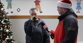 <p>A team of journalists chased after and surprised a loving, caring and generous grandmother with a big gift from Secret Santa.</p>

<p>The holiday season is a time for giving and trying to brighten the lives of others. Everyone enjoys receiving gifts and then ripping them open to discover the package&rsquo;s contents. However, as the saying goes, giving is much better than receiving. In doing so, we are following God&rsquo;s example of giving. He gave us His only Son, Jesus Christ.</p>

<p>Lori is a selfless, caring and loving grandmother. As <a href="https://www.youtube.com/watch?v=Zw8su8-aTkc">the clip posted on YouTube</a> mentions, she stepped up and took custody of several of her grandchildren amid difficult family situations. Lori has also faithfully worked for a school district, serving and delivering children their food for nearly 30 years.</p>

<p>She is a beloved figure within the school district.&nbsp;</p>

<p>However, Lori&rsquo;s nomination letter states, &ldquo;She has gotten by with so little even though she has worked so hard her entire life.&rdquo; The letter calls Lori &ldquo;the least selfish person I know,&quot; and someone who &quot;truly cares about those around her.&rdquo;</p>

<p>But, as the video shows, getting ahold of Lori was not an easy task. She was in the middle of her daily routine, delivering meals to schools. The news team made a handful of stops before they finally caught her.</p>

<p>When they finally caught her, she began crying. She seemed to know what was coming.</p>

<p>The guy on the camera tells her they have a gift for her, but she humbly states she is not deserving. Other people need it more than herself, Lori says.</p>

<p>When Lori eventually opens the box and sees the $10,000 check, she cannot believe her eyes.</p>

<p>&ldquo;Oh my gosh!&rdquo; Lori says. &ldquo;What? Why? Thank you! Thank you so very much. I really appreciate it. Thank you.&rdquo;</p>

<p><em><a href="https://www.godtube.com/bible/acts/20-35">Acts 20:35</a> &ldquo;In all things, I was an example to you of how, in your lives, you are to give help to the feeble, and keep in memory the words of the Lord Jesus, how he himself said, &lsquo;There is a greater blessing in giving than in getting.&rsquo;&rdquo;</em></p>
