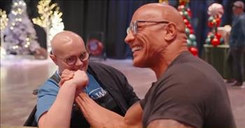 <p>Dwayne &ldquo;The Rock&rdquo; Johnson is one of the biggest movie stars on the planet, and he spent some time with nearly two dozen children, helping to make their wish and dream a reality.</p>

<p>Sadly, life is not a fair experience. Some people are given more than their fair share of obstacles and hurdles. Not even the youngest and most vulnerable members of society &ndash; children &ndash; are safe from the sometimes horrifying realities of life.&nbsp;</p>

<p>Children suffering unimaginable situations and dealing with life-threatening illnesses are near and dear to Dwayne&rsquo;s heart. That&rsquo;s why, in a <a href="https://www.youtube.com/watch?v=dD9qDmGkUcQ">video posted on YouTube</a>, The Rock spent time meeting with and putting smiles on the faces of some youngsters.</p>

<p>For more than 20 children who visited the Universal Studios theme park in Los Angeles, California, their wish was to meet The Rock. One child called herself &ldquo;his biggest fan.&rdquo;&nbsp;</p>

<p>While the children were on tour of the theme park, Dwayne surprised them, joining them on the tour. He interacted with the children, telling jokes, giving them hugs and just putting smiles on their faces.</p>

<p>As the video points out, Dwayne was only expected to spend an hour with the children but ended up doing much more than 60 minutes. He hung out with them for five hours that day.&nbsp;</p>

<p>But this is far from the first time that The Rock has teamed up with Make-A-Wish to do some good for a group of deserving kids. As the video mentions, Dwayne has worked with them for more than two decades.</p>

<p>&ldquo;These are kids and the cards that they are dealt. They didn&rsquo;t ask for it, but they&rsquo;re playing these hands as best they can,&rdquo; he said. &ldquo;You know, I&rsquo;m getting emotional. These kids are so strong.&rdquo;</p>

<p>Dwayne &ldquo;The Rock&rdquo; Johnson is a big man who has starred in some of the biggest blockbusters of recent memory. It&rsquo;s clear from his touching displays of love and kindness that this big man has a big heart.&nbsp;</p>

<p><em><a href="https://www.godtube.com/bible/philippians/2-4">Philippians 2:4</a> &ldquo;Not looking everyone to his private good, but keeping in mind the things of others.&rdquo;</em></p>

