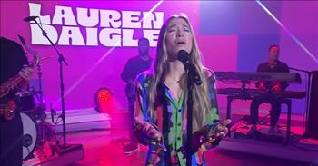 <p>You don&rsquo;t want to miss this candid performance. Lauren Daigle performs the song, &lsquo;Be Okay&rsquo; live on <em>The Today Show</em>.&nbsp;</p>

<p>This incredible song was inspired by a little girl who wrote to Lauren and told her how she was losing her battle with cancer. Lauren <a href="https://www.youtube.com/watch?v=UEbGxoZI-jY&amp;ab_channel=LaurenDaigle">said</a>, &ldquo;We wrote this song to give her comfort in the time of her passing.&rdquo; Lauren collaborated with Christian artist Ellie Holcomb to write the song.&nbsp;</p>

<p>Millions around the world got to listen to how God is our savior on national television. It was the perfect song for the moment!</p>

<p>Between Lauren&rsquo;s beautiful voice and her love for Christ, this song is a powerful reminder of how God is always by our side. Whether we are standing on a mountaintop or walking through life&rsquo;s deepest valleys, God is there to offer comfort, peace, and strength.&nbsp;</p>

<p>Lift your eyes to the hills<br />
Remember where your help comes from<br />
Lift your eyes to the hills<br />
You'll never face a valley alone</p>

<p>When we cry out to Him, He hastens to our aid and never leaves our side. He is our true north and He is the light in the darkness as He leads us home. He will guide us every step of the way. There is no place on earth where He cannot find us. There is no battle we face that He can&rsquo;t conquer. Be reminded of this as you listen to the powerful lyrics of &lsquo;Be Okay&rsquo; by Lauren Daigle.</p>

<p>You're gonna be alright<br />
Darlin', you're, you're gonna be alright<br />
At the end of all our breath, when we're beckoned on to the light<br />
Love'll meet you there, you're gonna be alright</p>

<p>These words are a soothing balm for a weary soul. It&rsquo;s a reminder my heart needed to hear today. As you listen to the song, you will feel God wrap you in peace that surpasses all understanding. His love and hope will lighten your soul. Thank you, Lauren Daigle, for this song. It has provided peace and comfort to so many.&nbsp;</p>

<p><em><a href="https://www.godtube.com/bible/psalms/23-4">Psalm 23:4 </a>&ldquo;Even though I walk through the valley of the shadow of death, I will fear no evil, for you are with me; your rod and your staff, they comfort me."</em></p>
