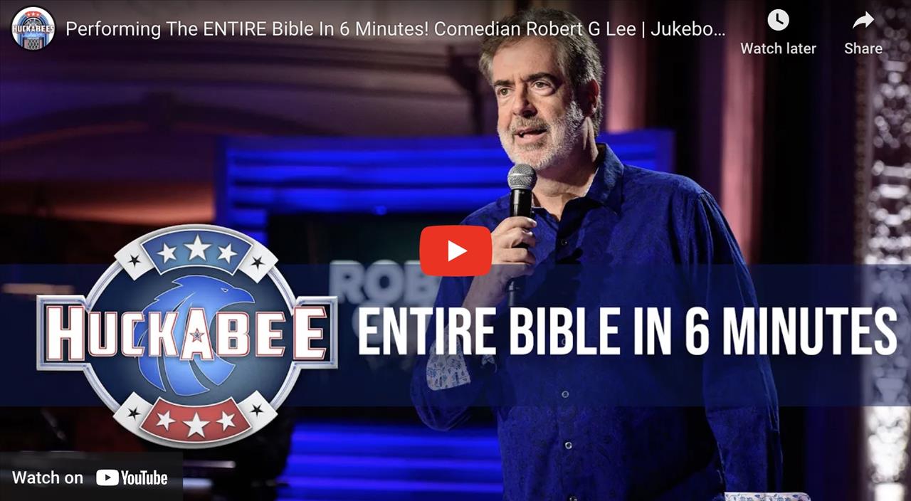 <p>Robert G Lee performs the Bible in 6 minutes!</p>
