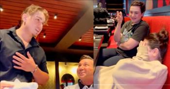 <p>A dad hilariously tries to play matchmaker for his daughter. And the results? Well, you&rsquo;ll just have to watch the video to find out how it ends. A father, armed with a playful grin, seized the opportunity to mischievously embarrass his daughter by revealing her secret crush on their unsuspecting waiter.</p>

<p>&quot;My sister thought the waiter was cute, so my dad did this,&quot; the video is captioned on <a href="https://www.tiktok.com/@bestviralvidz/video/7291019238008016146?embed_source=121355058%2C121351166%2C121331973%2C120811592%2C120810756%3Bnull%3Bembed_blank&amp;refer=embed&amp;referer_url=www.sunnyskyz.com%2Fhappy-videos%2F12894%2FShe-Thought-The-Waiter-Was-Cute-This-Is-What-Her-Dad-Did&amp;referer_video_id=7291019238008016146">bestviralvidz</a> on TikTok,&nbsp; which implies her sibling was in on the fun too.&nbsp; And what follows is a symphony of laughter, blushes, and perhaps a touch of mortification as the daughter realizes she&#39;s become the unwitting star of her father&#39;s comedic escapade. With more than three million views and thousands of comments, people are chiming in about Dad playing &lsquo;wingman&rsquo; for his daughter.&nbsp;</p>

<p>In the vast tapestry of family dynamics, there exists a timeless art form known as parental mischief, and this dad has masterfully elevated it to a hilarious new level. With a look that could rival a Cheshire cat&#39;s, this dad took the opportunity to engage in some good-natured teasing, all in the name of love and laughter.&nbsp;</p>

<p>The scene unfolds in a restaurant, where the unsuspecting daughter dares to share a secret crush on their unsuspecting waiter. Whether she told her dad he was cute or whether Dad could tell his daughter was crushing, we will never know. But little did she know that her dad, the self-proclaimed matchmaker extraordinaire, was on a mission to playfully embarrass her.</p>

<p>The delightful and downright hilarious video captures the essence of familial bonds as the dad concocts a plan to set the stage for some comedic matchmaking. With a twinkle in his eye and a flair for the dramatic, he seizes the moment to reveal his daughter&#39;s hidden admiration for their unsuspecting waiter. As the handsome waiter dressed in black passes by the table, Dad flags him down.&nbsp;</p>

<p>&ldquo;Excuse me,&rdquo; he <a href="https://www.tiktok.com/@bestviralvidz/video/7291019238008016146?embed_source=121355058%2C121351166%2C121331973%2C120811592%2C120810756%3Bnull%3Bembed_blank&amp;refer=embed&amp;referer_url=www.sunnyskyz.com%2Fhappy-videos%2F12894%2FShe-Thought-The-Waiter-Was-Cute-This-Is-What-Her-Dad-Did&amp;referer_video_id=7291019238008016146">says</a>, &ldquo;My daughter thinks that you are so cute.&rdquo; And then he asks for the waiter&rsquo;s name which happens to be &ldquo;Will.&rdquo; Her dad then says, &ldquo;It&rsquo;s good to meet you Will.&rdquo;&nbsp;</p>

<p>As the dad orchestrates this impromptu matchmaking spectacle, onlookers can&#39;t help but join in the amusement as the daughter turns a hundred shades of red and melts, sliding under the table. The video captures the essence of familial camaraderie and the universal theme of love, with a side dish of good-natured teasing.</p>

<p>In a world often filled with serious matters, this dad&#39;s lighthearted approach reminds us all to embrace the joyous moments of connection, even if it means a little playful embarrassment along the way. After all, what&#39;s family for if not to share a laugh and, perhaps, a well-intentioned nudge in the direction of a cute waiter?</p>

<p><em><a href="https://www.godtube.com/bible/proverbs/17-22">Proverbs 17:22</a> &ldquo;A cheerful heart is good medicine, but a crushed spirit dries up the bones.&rdquo;</em></p>
