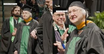 <p>An elderly woman made history when she accepted her master&rsquo;s degree during a graduation ceremony at the University of North Texas.</p>

<p>It&rsquo;s impossible to learn and know everything about every subject and topic. An education, regardless of how many degrees a person acquires, will never be complete. Bettering oneself and situation through education and hard work is a constant, daily process.&nbsp;</p>

<p>Minnie Payne, at 90 years old, understands that there is always something more to learn. That&rsquo;s a big reason why she recently made history at the University of North Texas by becoming the oldest person to earn a master&rsquo;s degree at the school.&nbsp;</p>

<p>In a <a href="https://www.youtube.com/watch?v=pEz6QTCWJXw">clip posted on YouTube</a>, Minnie, escorted by her grandson, walks across the stage to accept her diploma. The crowd watching the graduation ceremony erupts in thunderous applause when her name is announced.&nbsp;</p>

<p>Minnie, in the video, gave three reasons why, at her advanced age, she went back to school and got a master&rsquo;s degree.</p>

<p>&ldquo;Number one, I have always tried to better myself,&rdquo; she said. &ldquo;And number two, I knew that bettering myself involves studying. And number three, I knew that it took effort. I patiently worked to the end.&rdquo;</p>

<p>She was determined to put in the time, effort and work necessary to achieve her academic goal. One of her professors in the clip mentioned that she &ldquo;was very dedicated to her work,&rdquo; &ldquo;did not cut any corners&rdquo; and asked questions when they arose.&nbsp;</p>

<p>The world would be a much better place if more people had the drive, desire and mindset like Minnie&rsquo;s. Nothing good in life comes easy. Sacrifices have to be made, and hard work is required to achieve a worthwhile goal in this life.&nbsp;</p>

<p>Congrats, Minnie!&nbsp;</p>

<p>She is a terrific example that anyone can always strive to better themselves, regardless of their stage in life.</p>

<p><em><a href="https://www.godtube.com/bible/ecclesiastes/7-12">Ecclesiastes 7:12 </a>&ldquo;Wisdom keeps a man from danger even as money does: but the value of knowledge is that wisdom gives life to its owner.&rdquo;</em></p>
