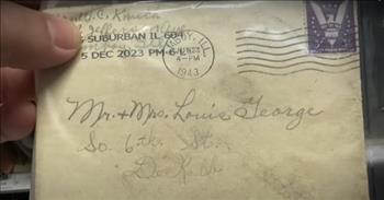 <p>Your mail may have taken a long time to get to you, but this letter wins the record. It was lost for 80 years!</p>

<p>Mailed in 1943 during World War II, the letter was addressed to Mr. and Mrs. Louis George to a street in Dekalb, Illinois. Only, IL was not written on the envelope. That could have been the reason the letter was lost for so long.&nbsp;</p>

<p>After all these years, the letter was delivered. The video interviews Mr. and Mrs. George&rsquo;s granddaughter who talks about the letter&#39;s contents, which was condolences after losing a baby.&nbsp;</p>

<p>The letter turned up at a local post office and to make the story even more interesting, it had been mailed from just 50 miles away. The letter didn&rsquo;t have to make a huge journey to reach its destination, however, something must have happened to interrupt where it was supposed to go.</p>

<p>The granddaughter also talks about how it would have meant so much to her grandparents to know they had received this letter. The letter made its way to the granddaughter after a curious post office employee found the family on social media.&nbsp;</p>

<p>It&rsquo;s a miracle to think that a letter found its way after all this time. What could have happened to it and where has it been for 80 years?</p>

<p>Someone in the comments who has worked at a post office <a href="https://www.youtube.com/watch?v=_Ob0Lu57Jqg">mentioned</a> that, &ldquo;Having worked at the post office the letter possibly slipped under a shelf at the mail carriers case or route. One day when rearranging my route shelving I found some office card items, not mail, dated 30 years earlier.&rdquo; This is the most likely reason it was never delivered back in the 1940s.&nbsp;</p>

<p>While the letter was lost, it was later found which can remind us of how we were once lost but found by God.</p>
