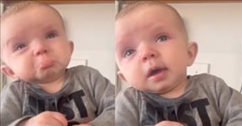 <p>Be sure to grab the tissues for this clip! One young man was so moved by listening to and watching his mother sing to him that it brought tears to his eyes.</p>

<p>Children, like everyone else, want love, attention and to know that they matter to someone. Love and kindness may be the things they need most in life. That is especially true for babies because they depend on others for survival.</p>

<p>A <a href="https://www.youtube.com/watch?v=5Tmmpgl1Zh8">clip posted on YouTube</a> shows how much a baby adores and appreciates his mother and her singing. In the short clip, the camera faces the young man who sits in a chair as his mother sings to him.</p>

<p>With just one look at the baby&rsquo;s eyes, it&rsquo;s clear how much he loves his mom. He cannot take his eyes off her. He has a look of total and complete love and admiration. She is his entire world.</p>

<p>It&rsquo;s a look that would instantly melt every parent&rsquo;s heart!</p>

<p>The mother begins singing, and the child&rsquo;s lower lip immediately curls up, and his eyes start to well up with tears. But the youngster is not upset, scared or unhappy.&nbsp;</p>

<p>The baby's emotional reaction is one of happiness and love. At about the 15-second mark of the clip, the young man begins smiling at the woman serenading him.</p>

<p>With text placed on the bottom of the screen, the woman apologizes for her singing voice but adds that she&rsquo;s going to keep singing anyway. She loves her son&rsquo;s reaction to her singing to him.&nbsp;</p>

<p>﻿What mother wouldn't love that look?</p>

<p>&ldquo;His reaction to me singing!!!! I literally can&rsquo;t! Excuse my voice, he loves it and that&rsquo;s what matters!&rdquo; the text reads.</p>

<p>Right before the clip ends, the woman tells the emotional child, &ldquo;I love you.&rdquo;</p>

<p><em><a href="https://www.godtube.com/bible/proverbs/22-6">Proverbs 22:6</a> &ldquo;If a child is trained up in the right way, even when he is old he will not be turned away from it.&rdquo;</em></p>
