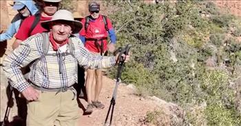 <p>A man in his 90s accomplished a stunning feat, setting the Guinness World Record for the oldest person to hike the Grand Canyon.</p>

<p>Exercise is an important and necessary component of achieving and maintaining proper physical and mental health. Getting adequate daily exercise becomes even more vital as our bodies age and break down. Additionally, our bodies are gifts from the good Lord, and they should be treated as such.</p>

<p>Alfredo Aliaga Burdio, from Spain, walked the 24-mile hike from rim to rim in less than a day&rsquo;s time, according to the <a href="https://www.youtube.com/watch?v=8AydBDCHqp0">clip posted on YouTube</a>. The clip mentions that the 20-plus mile hike took Alfredo 21 hours and 15 minutes to complete.</p>

<p>The video captures Alfredo finishing his world-record-setting hike, leading his crew, as they are met with cheers and applause.&nbsp;</p>

<p>&ldquo;We did it!&rdquo; Alfredo exclaims after completing the hike.&nbsp;</p>

<p>Later in the clip, Alfredo expressed his feelings about the hike and the difficulties of walking the Grand Canyon.</p>

<p>&ldquo;I am happy I am here because it was not easy,&rdquo; he said.&nbsp;</p>

<p>To prepare for his record-setting walk in one of the United States&rsquo; most visited national parks, Alfredo trained. The video&rsquo;s description states that leading up to his walk, the 92-year-old would hike eight miles a day.&nbsp;</p>

<p>But this isn&rsquo;t the first hike for Alfredo. Hiking was an activity that Alfredo enjoyed doing with his late wife. The 92-year-old mentioned that he has enjoyed hikes all over the world.&nbsp;</p>

<p>What an amazing accomplishment, Alfredo!&nbsp;</p>

<p>There are a lot of people half Alfredo&rsquo;s age who would not be able to walk 24 miles in the Grand Canyon.&nbsp;</p>

<p><em><a href="https://www.godtube.com/bible/1-corinthians/6-19">1 Corinthians 6:19-20</a> &ldquo;Or are you not conscious that your body is a house for the Holy Spirit which is in you and which has been given to you by God and you are not the owners of yourselves? For a payment has been made for you: let God be honored in your body.&rdquo;</em></p>
