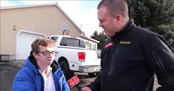 <p>Keygan is a 19-year-old living in Idaho and has an amazing heart for his community. However, his life is filled with many challenges.</p>

<p>In this video, Nate from East Idaho News starts to tell us a little bit about Keygan. He is one of 12 children, all of whom were adopted, and has what is called Nager Syndrome. This is where he has deformed arms, hands, feet, and facial deformities. He has also had to endure over 75 surgeries.&nbsp;</p>

<p>Even though he has been through so much he gives back by crocheting blankets and hats for his community. He has been crocheting for nine years now and taught himself to do so online. Very impressive!</p>

<p>In addition to crocheting, he also volunteers at several places around his community such as the family history center, the food pantry, and the hospital.</p>

<p>Nate goes on to <a href="https://www.youtube.com/watch?v=fkQZtDIMJqo">say</a>, &ldquo;He has been through a lot but he gives and gives and gives. And today we want to give back to him.&rdquo; He then goes to Keygan&rsquo;s house however he isn&rsquo;t home and has to come back a few hours later. Keygan was out in the community helping others.</p>

<p>Once he does get home, Nate meets him in the parking lot and asks him a little bit about the crocheting. He then gives Keygan the gift cards, which are from Amazon, and his favorite restaurants Olive Garden or Longhorn.</p>

<p>After Keygan gets the gift cards he says &ldquo;Thank you so much&rdquo; several times. He is very excited and thankful that he received the gifts.&nbsp;&nbsp;</p>

<p>The news received an email for the segment, &ldquo;Feel Good Friday&rdquo; in which they talked about Keygan and how he would be the right person to receive the gift because of how much he gives to his community.&nbsp;</p>

<p><em>&ldquo;But to do good and to communicate forget not: for with such sacrifices God is well pleased.&rdquo; - <a href="https://www.godtube.com/bible/hebrews/13-16">Hebrews 13:16&nbsp;</a></em></p>
