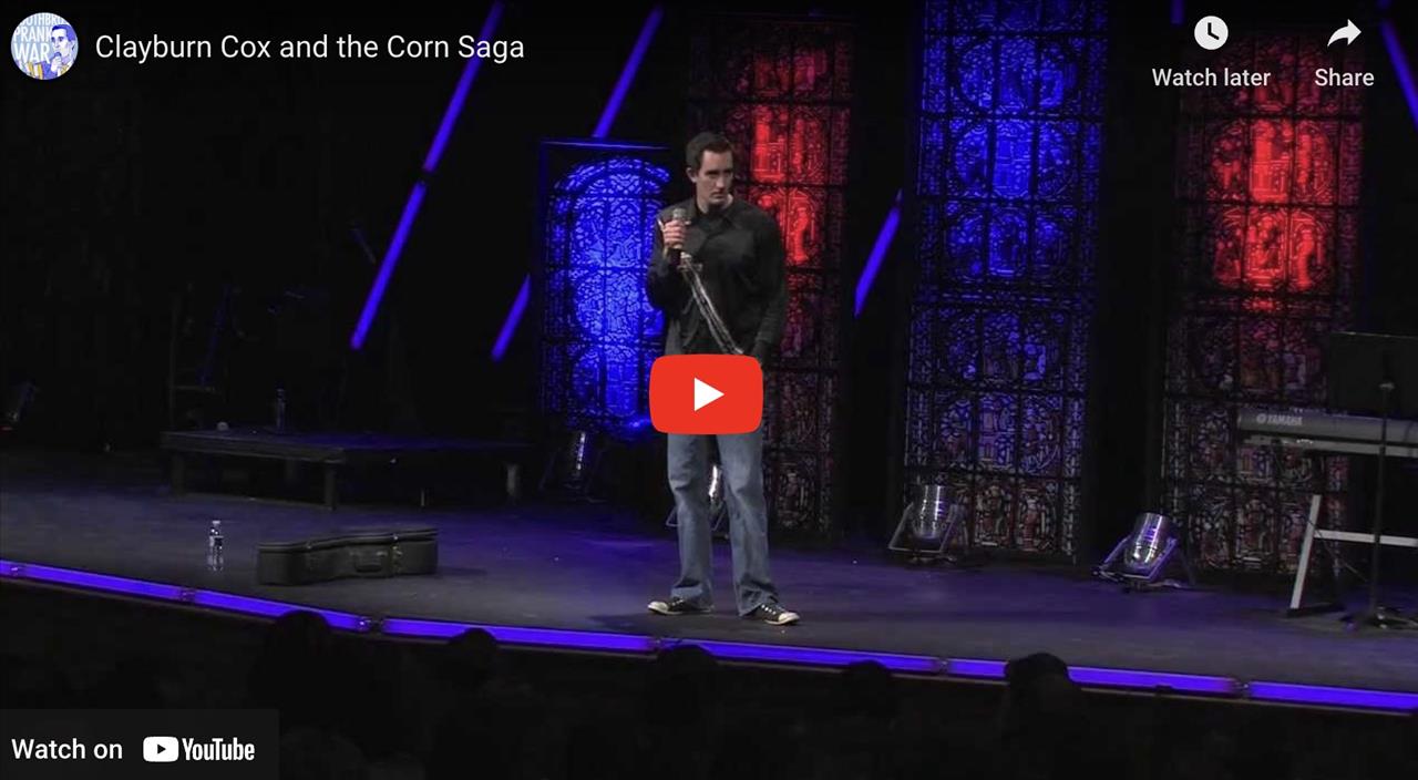 <p>Clayburn Cox opens up about the Corn Saga to a Wisconsin crowd.</p>
