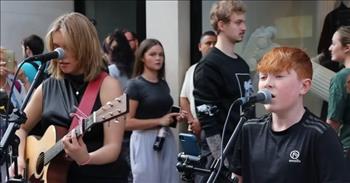<p>What better way to enjoy a day of shopping than to stop and listen to some great music?</p>

<p>In this video, you can experience some of that with this cover of &lsquo;Until I Found You&rsquo; by Stephen Sanchez.&nbsp; A young Ed Sheeran look alike, Fionn Whelan is on vocals, and Allie Sherlock is on vocals and guitar.&nbsp;</p>

<p>Allie Sherlock and Fionn Whelan are doing what is called &ldquo;busking&rdquo; or street performing. This is when an artist performs in public for gratuities. And in today&rsquo;s world, they can then put their performances online to be seen by many more people. Using sites such as YouTube and Instagram to grow their audiences worldwide.&nbsp;</p>

<p>Fionn is a 13-year-old Irish musician from Wicklow, Ireland. He was introduced as <a href="https://www.themusicman.uk/fionn-whelan/">Grafton Street&rsquo;s Ed Sheeran</a> by Allie Sherlock when he sang &lsquo;Halleluiah&rsquo; with her in August of 2023. Grafton Street in Dublin is a popular place for busking and shopping.&nbsp;</p>

<p>Allie is 18 and from Cork, Ireland who first got the world&rsquo;s attention when a video she posted on Facebook of busking on Grafton Street went virtual. She sang Ed Sheeran&rsquo;s &lsquo;Supermarket Flowers.&rsquo;</p>

<p>&lsquo;Until I Found You&rsquo; is by Stephen Sanchez and <a href="https://en.wikipedia.org/wiki/Until_I_Found_You">was released</a> in 2021 and became popular through social media. The song has also appeared in a few popular television shows.&nbsp;</p>

<p>&ldquo;I would never fall in love again until I found her<br />
I said, "I would never fall unless it's you I fall into"<br />
I was lost within the darkness, but then I found her<br />
I found you&rdquo;</p>

<p>Allie and Fionn give quite the performance and have captivated the audience as you can see towards the end of the video. What a duo! It is hard to believe that Fionn is only 13 years old. He is going to be going places as the years go on.&nbsp;</p>

<p><em>&ldquo;For the gifts and calling of God are without repentance.&rdquo; - <a href="https://www.godtube.com/bible/romans/11-29">Romans 11:29</a></em></p>

