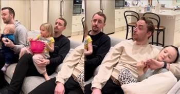 <p>&ldquo;So darlin', darlin' stand, by me</p>

<p>Oh-oh stand by me<br />
Oh stand, stand by me, stand by me&rdquo;</p>

<p>The song, &lsquo;Stand By Me&rsquo; is a popular song many of us know the words to. These dads make great music together as they sing &lsquo;Stand By Me&rsquo; to their kids <a href="https://www.youtube.com/watch?v=NRig-9teoUQ">in this clip</a> from Dad Harmony.&nbsp;</p>

<p>The kids love the song as you can see from the video. The three little boys in superhero costumes dance to the song and even the baby gets in on it. The two girls on the couch also appear to be loving the song.&nbsp;</p>

<p>&lsquo;Stand By Me&rsquo; was <a href="https://en.wikipedia.org/wiki/Stand_by_Me_(Ben_E._King_song)">originally performed</a> in 1961 by singer-songwriter Ben E. King. The song was also written by him as well as Jerry Leiber and Mike Stoller and together they called themselves the pseudonym, Elmo Glick.&nbsp;</p>

<p><a href="https://www.smoothradio.com/features/the-story-of/stand-by-me-ben-e-king-lyrics-meaning-facts/">According to</a> Ben E. King, the song was inspired by a spiritual song written by Sam Cooke and JW Alexander titled &lsquo;Stand By Me Father.&rsquo;</p>

<p>You have probably heard a cover of the song as it has been done at least 400 times over the years.&nbsp;</p>

<p>This sweet rendition of the song sung by a bunch of dads is heartwarming to listen to. The dads all sound so good together and the kids will remember this for years to come.&nbsp;</p>

<p>So many in the comments loved this video as they left <a href="https://www.youtube.com/watch?v=NRig-9teoUQ">comments such as</a>, &ldquo; You are all such great examples of dads that care for their children. You have great talent and watching you with your children dancing and smiling is great. I hope that this carries on through their generation&rdquo; and &ldquo;One of my favorite songs made even better with beautiful harmonies, dancing superheroes and the beautiful smile from the young lady near the end of the video!&rdquo;</p>

<p><em>&ldquo;See, children are an heritage of the LORD: and the fruit of the womb is his reward.&rdquo; - <a href="https://www.godtube.com/bible/psalms/127-3">Psalms 127:3</a></em></p>
