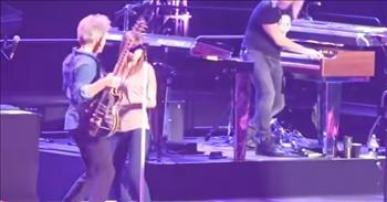 <p>Legendary musician Jon Bon Jovi had a sweet and moving moment with his daughter on stage during one of his concerts.</p>

<p>No parent wants to see their children grow up. If mom and dad had their choice, their children would remain little for as long as possible. As all parents know and understand, that is not possible. Childhood passes too quickly because children have a nasty habit of growing up, moving out and starting their own lives.</p>

<p>As one <a href="https://www.youtube.com/watch?v=6fEZiSRM3zQ&amp;t=179s">video posted on YouTube</a> shows, even Rock &amp; Rock Hall of Fame members long for the days when their children were still little. During a 2017 concert in Las Vegas, Jon brought his daughter, Stephanie, up on stage.&nbsp;</p>

<p>At around the 2:55-minute mark of the clip, Jon mentions how everyone has a precious little girl in their life. Because of time, they don&rsquo;t stay little for long.</p>

<p>Jon adds that his once little girl, Stephanie, is not so little anymore. She has grown up, much to Jon&rsquo;s dismay. Jon and the band then move into the song &ldquo;I Got the Girl,&rdquo; <a href="https://seeitlive.co/bon-jovis-daughter-joins-dance/?4f1e054b-09ef-44dd-bb70-6f5325e49f62=1">according to See It Live</a>.</p>

<p>During the performance, the &quot;Livin&rsquo; on a Prayer&rdquo; singer starts looking behind him. At one point, Jon even motions for someone to come up on stage, saying, &ldquo;Come over here.&rdquo;</p>

<p>Moments later, Jon&rsquo;s daughter appears on stage and the two dance together. At the song&rsquo;s end, Jon grabs his daughter and gives her several kisses on the face, and then the two share a loving and heartwarming embrace.&nbsp;</p>

<p>The crowd goes wild. They show their appreciation by giving a thunderous round of applause and cheers as they take in the sweet moment between a loving father and his daughter.&nbsp;</p>

<p>Enjoy the time you have with your children because it does not last forever. Those are some of life&rsquo;s most precious moments.&nbsp;</p>

<p><em><a href="https://www.godtube.com/bible/psalms/103-13">Psalm 103:13</a> &ldquo;As a father has pity on his children, so the Lord has pity on his worshippers.&rdquo;</em></p>
