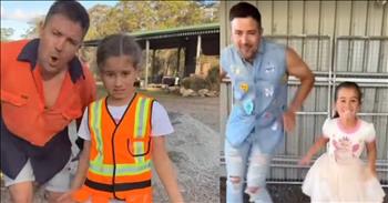 <p>A father and his little girl showed off their impressive, quick-footed dance moves with their perfect lip-sync of Kenny Loggins&rsquo; hit &ldquo;Footloose.&rdquo;</p>

<p>As all parents know, children are only little for a short, brief time. Childhood is a precious period in a child&rsquo;s and a parent&rsquo;s life that must be treasured and cherished. Blink, and it&rsquo;s over. Children grow up entirely too fast. One minute, those children are learning how to walk and talk. Next, they are graduating from high school and moving out on their own.&nbsp;</p>

<p>That&rsquo;s why parents finding time and activities to bond and create with their children is so important. Whatever the kid enjoys doing, go do that with them, especially when they ask you to be involved. Parents also know there will come a time &ndash; the teenage years &ndash; when kids want nothing to do with mom and dad.&nbsp;</p>

<p>One father has found a unique way to spend time with his daughter. Ben and Zara are a father-daughter team who create and post videos of them lip-syncing and dancing to some of the most memorable, iconic songs in music history.</p>

<p>In <a href="https://www.youtube.com/shorts/IRZ2WdEipzQ">one of their latest videos</a>, Ben and Zara dance and pretend to sing Kenny Loggins&rsquo; hit from the 1980s, &ldquo;Footloose.&rdquo; Dressed as construction workers, Ben and Zara rock out to the beloved song. Then, they are instantly transported to a new location, wearing clothes that Kevin Bacon&rsquo;s character would have worn in the film &ldquo;Footloose.&rdquo;</p>

<p>&ldquo;So now I gotta cut loose&nbsp;</p>

<p>Footloose</p>

<p>Kick off the Sunday shoes</p>

<p>Please, Louise&rdquo;</p>

<p>While the clip is short, similar to the song, Ben and Zara&rsquo;s dancing and &ldquo;singing&rdquo; are infectious. Their moves and energy are enough to make you act like Kevin Bacon&rsquo;s character in the film and get up and dance.</p>

<p><em><a href="https://www.godtube.com/bible/proverbs/22-6">Proverbs 22:6</a> &ldquo;If a child is trained up in the right way, even when he is old he will not be turned away from it.&rdquo;</em></p>
