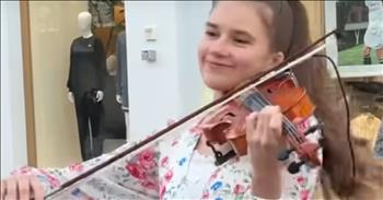 <p>One talented teen violinist turned in a jaw-dropping and extraordinary cover of the beloved classic hit &ldquo;Can&rsquo;t Take My Eyes Off You.&rdquo;</p>

<p>Most of the music produced today and over the years is simply no good. Sure, a song and a band may be popular for a couple of years, making music that becomes a hit on pop radio and charts relatively well. But give that same tune and band a couple of years, and you&rsquo;re bound to forget that it even existed.&nbsp;</p>

<p>For the most part, music doesn&rsquo;t age well or is even forgotten altogether. However, classics age like fine wine, only getting better with age. Classics would be a hit regardless of the decade they were released. Frankie Valli and The Four Seasons had a string of hits that are remembered and covered decades after they first hit the radio.</p>

<p>In a <a href="https://www.youtube.com/watch?v=T42D5FcWc2U">clip posted on YouTube</a>, the always popular and uber-talented violinist Karolina Protsenko covered &ldquo;Can&rsquo;t Take My Eyes Off You.&rdquo; Like every other cover the young woman puts out on the video site, it&rsquo;s a dazzling and breathtaking rendition of a beloved hit.</p>

<p>As she plays the tune, you can&rsquo;t help but hum or even sing out loud those memorable lyrics first sung by the incomparable Frankie Valli.</p>

<p>&ldquo;You&rsquo;re just too good to be true</p>

<p>Can&rsquo;t take my eyes off of you</p>

<p>You&rsquo;d be like heaven to touch</p>

<p>I wanna hold you so much&rdquo;</p>

<p>Karolina is a talented musician who has demonstrated repeatedly that she can play anything and everything. But as she does in every clip, she genuinely seems to love performing and playing the violin. Throughout this short, 3-and-a-half-minute clip, she dances around the street, smiling and grinning as she performs.</p>

<p>Who knows what song the young and talented musician will play next? Whatever it is, it&rsquo;s guaranteed to be worth several listens!</p>

<p><em><a href="https://www.godtube.com/bible/colossians/3-16">Colossians 3:16</a> &ldquo;Let the word of Christ dwell in you richly in all wisdom; teaching and admonishing one another in psalms and hymns and spiritual songs, singing with grace in your hearts to the Lord.&rdquo;</em></p>
