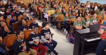 <p>This video is a clip of the PS22 Chorus singing the classic song, &lsquo;Home On the Range.&rsquo;</p>

<p>The Chorus is made up of around 60-70 4th and 5th graders from Public School 22 in Staten Island, New York, who know how to make lovely music.&nbsp;</p>

<p>The PS22 Chorus<a href="https://en.wikipedia.org/wiki/PS22_Chorus"> was founded in 2000</a> by the school&rsquo;s music teacher, Gregg Breinberg. He led his 2001-2002 chorus to live TV after September 11th. They have since gained popularity online.&nbsp;</p>

<p>Students are assigned to the Chorus after an annual auditioning process at the beginning of the school year. They practice a couple of times a week and perform at school functions, local events, and for special requests.</p>

<p>PS22 is the largest elementary school in Staten Island, and its Chorus is quite wonderful. The kids are passionate about music, and they have been able to explore many opportunities over the years, such as singing with artists such as Katy Perry and Carrie Underwood.&nbsp;</p>

<p>The song &lsquo;Home On the Range&rsquo; <a href="https://en.wikipedia.org/wiki/Home_on_the_Range">is a classic cowboy song</a> and is sometimes called the unofficial anthem of the American West. The song began as a poem called &lsquo;My Western Home&rsquo; in 1872 or 1873. The writer, Dr. Brewster M. Higley, was inspired by his new home in Kansas. He lived in a small cabin near West Beaver Creek.</p>

<p>A friend of his, Daniel E. Kelley, developed a melody for the poem on his guitar. Many adopted the song, and it spread throughout the United States. The song was also adopted as the state song of Kansas in the 1940s.&nbsp;</p>

<p>With its catchy tune and lyrics, many know the words by heart, and it is a reminder of America&rsquo;s past in the Old West.&nbsp;</p>

<p>&ldquo;Home, home on the Range;</p>

<p>Where the deer and the antelope play;</p>

<p>Where seldom is heard, a discouraging word,</p>

<p>And the skies are not cloudy all day.&rdquo;</p>

<p><em>&ldquo;And my people shall dwell in a peaceable habitation, and in sure dwellings, and in quiet resting places;&rdquo; - <strong><a href="https://www.godtube.com/bible/isaiah/32-18">Isaiah 31:18</a></strong></em></p>
