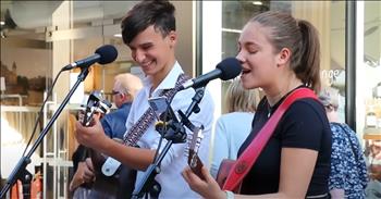 <p>In <a href="https://www.youtube.com/watch?v=5orDHtLnbiU">this YouTube video</a>, street performers Allie Sherlock and Cuan Durkin perform the song &lsquo;Unchained Melody&rsquo; by the Righteous Brothers.&nbsp;</p>

<p>Allie is an Irish singer who has gained popularity by performing live on the streets of Dublin. Cuan is another young Irish musician who performs well with Allie. They both have active YouTube pages where they share their work.&nbsp;</p>

<p>The song they are singing, &lsquo;Unchanged Melody,&rsquo; <a href="https://en.wikipedia.org/wiki/Unchained_Melody">was first released</a> in 1955. The music is by Alex North, with lyrics by Hy Zaret. The song was written as a theme for the movie Unchained, which came out in 1955. However, the song became more popular when the Righteous Brothers recorded it 1965.&nbsp;</p>

<p>The lyrics make for a romantic love song, which begins with, &ldquo;Woah, my love, my darling,&rdquo; and ends with, &ldquo;Are you still mine? I need your love I need your love&hellip;&rdquo;</p>

<p>Elvis Presley performed the song in 1977 and recorded it as a single. It is also one of the songs used in the movie Elvis from 2022. In 1990, the song resurfaced in popularity after being used in the movie Ghost.&nbsp;</p>

<p>Allie and Cuan have gained quite the crowd with their version of &lsquo;Unchained Melody.&rsquo; Their duet starts off slow, but the tempo picks up as the song goes on. At times, the two smile at one another.&nbsp;</p>

<p>Many in the comments enjoyed their performance together. One commenter <a href="https://www.youtube.com/watch?v=5orDHtLnbiU">says</a>, &ldquo;Allie, it's so good to see this video again. You and Cuan absolutely excelled yourselves! Talk about goosebumps!! Thank you for this great posting&rdquo; and <a href="https://www.youtube.com/watch?v=5orDHtLnbiU">another</a>, &ldquo;Allie and Cuan take the audience into a world that reflects the different facets of this timeless love song. With unique musical dedication and empathy, they masterfully convey the touching message of the song. Love, love and more love.&rdquo;</p>

<p><em>&ldquo;And now stays faith, hope, charity, these three; but the greatest of these is charity.&rdquo; - <strong><a href="https://www.godtube.com/bible/1-corinthians/13-13">1 Corinthians 13:13</a></strong></em></p>
