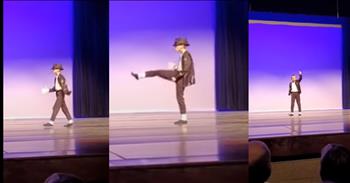 <p>A 9-year-old showed off his fancy footwork as he channeled Michael Jackson, pulling off the legendary entertainer&rsquo;s iconic &ldquo;Billie Jean&rdquo; dance routine.</p>

<p>Michael Jackson was an immensely talented musician who enjoyed a highly successful career spanning decades, starting when he was just a child as a member of the Jackson 5. Eventually, Michael, for his many iconic and classic tunes, rightfully earned himself the nickname &ldquo;The King of Pop.&rdquo;</p>

<p>&ldquo;Thriller,&rdquo; &ldquo;Beat It,&rdquo; &ldquo;Smooth Criminal&rdquo; and &ldquo;Bad&rdquo; are just a few of his many hits. Michael could sing! In addition to his world-class vocal talents, Michael was known for his stunning, seemingly unbelievable dance steps. Who could ever forget the moonwalk?&nbsp;</p>

<p>Anyone trying to replicate or imitate Michael&rsquo;s singing or dance moves has their work cut out for them. He&rsquo;s such an iconic entertainer whose presence still looms large over the entertainment world.&nbsp;</p>

<p>In a <a href="https://www.youtube.com/watch?v=1IWbhE8SXBw">clip posted on YouTube</a>, one young man decided to take on the lofty challenge, performing a dance routine to Michael&rsquo;s timeless (and his best) tune, &ldquo;Billie Jean.&rdquo;&nbsp;</p>

<p>The 9-year-old is decked out in a Michael Jackson-type out, complete with white socks, a sparkly jacket and a hat. Seconds into the clip, Billie Jean starts playing and the young man begins strutting his stuff, much to the crowd's delight.</p>

<p>The young man must have repeatedly watched the &ldquo;Billie Jean&rdquo; video and other Michael Jackson clips because he has his moves and mannerisms down! If you didn&rsquo;t know any better, you could fool yourself into believing it was a miniature Michael Jackson dancing on that stage.</p>

<p>Several people hoot and holler at different points throughout the 1:47 clip as they show their approval. But cheers and applause really ring out loud when, at 1:25, the young man does the moonwalk perfectly!</p>

<p>What an absolutely fantastic display of talent!</p>

<p><em><strong><a href="https://www.godtube.com/bible/psalms/149-3">Psalms 149:3</a></strong> &ldquo;Let them give praise to his name in the dance: let them make melody to him with instruments of brass and corded instruments of music.&rdquo;</em></p>
