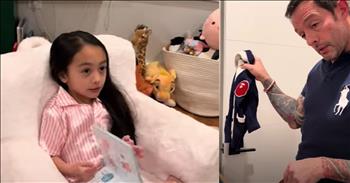 <p>A father and his young daughter work together to help her select her daily outfits for school.</p>

<p>Girls, even in elementary school, put a lot of consideration into their appearance. They want to look their best and put together an outfit that will work for them on a particular day. That&rsquo;s not to say that young boys aren&rsquo;t concerned with their appearance. But generally, they don&rsquo;t place as much weight and concern on it as girls do.</p>

<p>Regarding a young woman&rsquo;s fashion choices, what better person to help with this than her mother, right? She was once a young lady, in her daughter&rsquo;s position, selecting an outfit for school the next day. It seems only logical that her mom would know what works and what doesn&rsquo;t when it comes to fashion.</p>

<p>However, a sweet and hilarious <a href="https://www.youtube.com/watch?v=tNmcyA6rv80">video posted on YouTube</a> shows a father helping his daughter pick out her clothes for school the next day. In the short clip, the father works with his 5-year-old daughter, presenting her with several outfit options for school the next day.&nbsp;</p>

<p>Dad goes through four possibilities for his child, going into extreme detail as he tells her what the outfit includes. The young woman sits patiently, watching as her father gives his presentation.&nbsp;</p>

<p>The young woman makes her selection at the end of his detailed and well-thought-out presentation. She ultimately selects the first outfit her father presented to her.&nbsp;</p>

<p>Hilariously, as if they are closing a business deal, the two parties &ndash; the father and the 5-year-old &ndash; shake on it. Dad asks her if that is her final decision, and they lock it in for tomorrow morning. He also informs her that her decision has been &ldquo;recorded for quality assurance.&rdquo;</p>

<p>As the text at the beginning of the video indicates, this is a nightly ritual between the two. The father goes through this to save time and not have to go through a &ldquo;7am fire drill&rdquo; the following morning.</p>

<p><em><strong><a href="https://www.godtube.com/bible/psalms/103-13">Psalm 103:13</a></strong> &ldquo;As a father has pity on his children, so the Lord has pity on his worshippers.&rdquo;</em></p>
