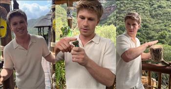Robert Irwin Channels Phil Collins For 'In The Air Tonight' Lip-Sync