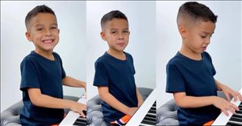 <p>Meet an amazingly gifted 6-year-old, Jelijah Diaz, who is wowing online fans with his magical Disney piano performance!</p>

<p>Jelijah Diaz is from Miami, Florida. However, he traveled all the way across the country to see <a href="https://jenniferhudsonshow.com/2023/10/30/jelijah-diaz-kid-piano-player-blindfolded/">Ms. Jennifer Hudson in California</a> when he appeared on her show back in October 2023. Jelijah was just 5 at the time, but he was already able to identify notes that JHud sang and play the piano while blindfolded!&nbsp;</p>

<p>Watch here as Jelijah does another pretty cool musical trick!&nbsp;</p>

<p>Wearing a bright smile, a precious pair of dimples, and comfy clothes, Jelijah is absolutely adorable! He&rsquo;s prepared snippets from each of Disney&rsquo;s top five songs. He introduces each song before playing 20 -30 seconds of the tune, confidently calling each out and holding up the corresponding number of fingers.&nbsp;</p>

<p>His medley begins with &ldquo;Under the Sea&rdquo; from The Little Mermaid (1989). Number four is &ldquo;Colors of the Wind&rdquo; from 1995&rsquo;s Pocahontas. Jelijah changes things up when he announces his third selection. This time, he sings the words of the song title, looking especially cute as he does so! &ldquo;A Whole New World&rdquo; is the title track from Aladdin (1992).&nbsp;</p>

<p>His last two selections occupy Disney&rsquo;s 2nd and 1st positions. They are &ldquo;Let It Go&rdquo; and &ldquo;You Got a Friend In Me&rdquo; from Frozen (2013) and Toy Story (1995). As he blurts out the final title, his words are a little unclear&mdash;like the language of most kindergarten kids.</p>

<p>Alas, this is no ordinary little boy! He finishes up, and bids viewers farewell with a big wave and a &ldquo;byyye.&rdquo; Jelijah may be a musical genius or a prodigy, or he may just be a kid who loves music and appreciates a challenge. That&rsquo;s what he told Jennifer Hudson back in the fall of 2023.</p>

<p>After Jelijah told Ms. Hudson that he wants to be both an &ldquo;astronaut and Mozart&rdquo; so that he might fulfill his dream of playing the piano on the moon, the star asked him why he wants to do such a thing. <a href="https://jenniferhudsonshow.com/2023/10/30/jelijah-diaz-kid-piano-player-blindfolded/">Jelijah responded</a>, &ldquo;Because it&rsquo;s challenging. I like challenges.&rdquo;</p>

<p>Mr. Diaz, we like you!</p>

<p><em>&ldquo;I have no greater joy than to hear that my children are walking in the truth.&rdquo; <strong><a href="https://www.godtube.com/bible/3-john/1-4">3 John 1:4&nbsp;</a></strong></em></p>
