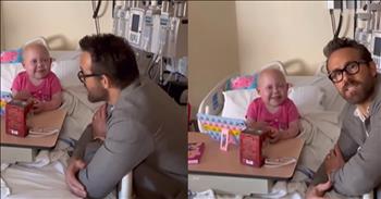 <p>Actor Ryan Reynolds had what is likely the sweetest conversation with a child during a visit to the hospital.</p>

<p>Life is often an unkind and unfair experience. Some people are given pretty bad cards and can do nothing but play the hand they were dealt. Some people are given more than their fair share of issues and problems. They are forced to endure terrible situations.&nbsp;</p>

<p>Those sad, horrible and unavoidable circumstances may involve cancer or some other disease or condition. It&rsquo;s always awful to watch a loved one go through something like that, knowing that there is little to nothing you can do to ease their pain. But it&rsquo;s made much worse when the person inflicted with a debilitating or life-threatening medical condition is a child.</p>

<p>While we may not be able to alleviate their pain, we can still offer them love and kindness. That&rsquo;s precisely what actor Ryan Reynolds did when he visited a hospital and visited with a young lady who had just undergone a bowel transplant.</p>

<p>In a <a href="https://www.instagram.com/p/C0jyvDkOWKM/">clip posted on social media</a>, the &ldquo;Deadpool&rdquo; actor kneeled and leaned onto Bella&rsquo;s hospital bed, and the two had a cute and lengthy conversation. Topics included in their discussion included video games, hospital food and Bella&rsquo;s surgery.</p>

<p>&ldquo;Bella, did you have the transplant yet?&rdquo; Ryan asks her.</p>

<p>&ldquo;Yep,&rdquo; she responds.</p>

<p>&ldquo;And how&rsquo;d it go?&rdquo; he follows up.&nbsp;</p>

<p>&ldquo;I can walk,&rdquo; Bella says.</p>

<p>Later in their conversation, Bella adds that she can now eat, and her favorite food is a roast beef sandwich served by the hospital.&nbsp;</p>

<p>Ryan also asked the young lady how she handles a situation like that when she is about to undergo a massive surgery. Surprisingly, the little girl states in a way that shows it doesn&rsquo;t affect her much at all. She does it.&nbsp;</p>

<p>What a strong little girl who has obviously been through so much but has not let it phase her.&nbsp;</p>

<p><em><strong><a href="https://www.godtube.com/bible/ephesians/4-32">Ephesians 4:32</a></strong> &ldquo;And be kind to one another, full of pity, having forgiveness for one another, even as God in Christ had forgiveness for you.&rdquo;</em></p>
