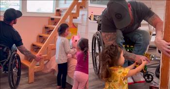 <p>One paralyzed man, a father of six children, has built a spectacular bedroom for his daughters.</p>

<p>Life can and will sometimes throw you overwhelming and devastating situations. These moments, which can come without any warning, will change your life forever.&nbsp;</p>

<p>No one can predict the future. The only thing we can do is to continue fighting, not give in or fold up. It&rsquo;s about making the best of the present circumstances. Sadly, another part of life is playing the hands you&rsquo;ve been dealt and making the best out of even bad situations.&nbsp;</p>

<p>According to the <a href="https://www.youtube.com/watch?v=DjvqloG7Lfc">video posted on YouTube</a>, one man, Daniel Kotter, experienced a devastating and life-altering injury that left him paralyzed. In 2013, Daniel was working on a house before the accident.&nbsp;</p>

<p>He says that he was &ldquo;setting the trusses for the roof,&rdquo; took a couple of steps and then the next thing he remembers is waking up in the hospital. While in the hospital recovering, Daniel started considering his future as a paralyzed individual. What were the people who were paralyzed doing?&nbsp;</p>

<p>Daniel started looking online for answers but didn&rsquo;t find much. However, that has not stopped him from continuing to build and work with his hands.&nbsp;</p>

<p>For over a year, Daniel worked meticulously, pouring his blood, sweat and tears into building an imaginative and spectacular bedroom for his daughters. In addition to the beds, he constructed a set of stairs in the room that folds up into the wall.</p>

<p>Daniel admits that putting his daughters&rsquo; unique bedroom together helped him in a variety of ways.</p>

<p>&ldquo;It&rsquo;s kind of challenging in a good way, mentally,&rdquo; he said. &ldquo;Physically, it&rsquo;s such a positive beat for me. Like, I have extreme nerve pain. Anytime I can stay really active, doing something like that helps negotiate that down.&rdquo;</p>

<p>Daniel did a fantastic job because the results are absolutely spectacular!</p>

<p><em><strong><a href="https://www.godtube.com/bible/luke/14-28">Luke 14:28</a></strong> &ldquo;For which of you, desiring to put up a tower, does not first give much thought to the price, if he will have enough to make it complete?&rdquo;</em></p>
