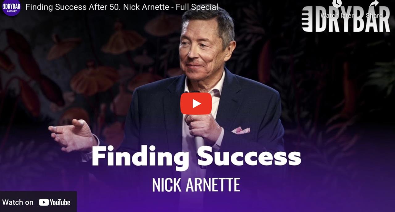 <p>Finding success after 50 might be more difficult than it sounds, or at least that&#39;s what Nick Arnette thinks in his first ever Dry Bar Comedy special.</p>
