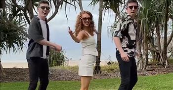 <p>The talented Amymae Dolan joined the Gardiner Brothers for a stunning dance routine to Taylor Swift&rsquo;s &ldquo;Can Do It with a Broken Heart.&rdquo;</p>

<p>The entertainment world is highly competitive, with hundreds, likely thousands, of people striving to achieve some level of success. For that reason, many people audition for shows like American Idol, America&rsquo;s Got Talent and The Voice. Some individuals will experience some success, while others will not.&nbsp;</p>

<p>However, no matter how successful someone becomes in entertainment, very few ever reach Taylor Swift&rsquo;s level. She is, without question, the most recognizable person on Earth. Everything she does is instantly a success. The critics and audiences love her work. All her songs and albums shoot to the top of the charts. The young lady sells out entire football stadiums all over the world.</p>

<p>In a <a href="https://www.youtube.com/shorts/SNr7ltaCpu0">clip posted on YouTube</a>, Mike, Matthew and Amymae put on a dazzling dance routine, showing off their quick-footed moves to Taylor Swift&rsquo;s tune, &ldquo;Can Do It with a Broken Heart.&rdquo;&nbsp;</p>

<p>It&rsquo;s an awe-inspiring display of talent, skill and athleticism. You cannot take your eyes off them while they perform their routine. It&rsquo;s utterly captivating.&nbsp;</p>

<p>While the speed at which they nimbly and expertly perform the dance moves is mind-blowing, another aspect of their dance is equally impressive. All three do these moves at such speed in complete and total synchronization.&nbsp;</p>

<p>Mike, Matthew and Amymae do not miss a step when it would have been so easy to do so. The amount of time, practice and attention to detail required to pull off something like that is startling. These three are all incredible dancers; that much is entirely apparent. There is only one left to say about these three: What will they do next?</p>

<p><em><strong><a href="https://www.godtube.com/bible/psalms/149-3">Psalm 149:3</a></strong> &ldquo;Let them give praise to his name in the dance: let them make melody to him with instruments of brass and corded instruments of music.&rdquo;</em></p>
