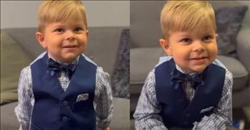 <p>An adorable 3-year-old showed off his impressive, jaw-dropping state capital knowledge.</p>

<p>Children are often overlooked and disregarded because of their young age and inexperience. Jesus Christ understood the value of children, as evidenced by His saying, &ldquo;Let the little children come to me,&rdquo; when some attempted to prevent it. Those little ones have something to offer, if nothing else, for their unique and usually humorous perspective.&nbsp;</p>

<p>In addition to their fresh and unique way of looking at things, it&rsquo;s also been said that children&rsquo;s brains are like sponges. They can soak up and retain knowledge and information with relative ease. A <a href="https://www.youtube.com/watch?v=yQS7cb6cb5Y">video posted on YouTube</a> shows how even someone as young as three can accumulate an impressive amount of knowledge.</p>

<p>Cute, adorable Vincent Palmer is three years old and, according to the video, is a &ldquo;president expert.&rdquo; But it&rsquo;s not his presidential knowledge that is on display. Instead, it&rsquo;s his jaw-dropping ability to name the state capitals.</p>

<p>The short, one-minute video will likely be the most impressive thing you see all day. It begins with the young man being asked about the capital of Oklahoma. Little Vincent adorably and correctly responds, &ldquo;Oklahoma City.&rdquo;</p>

<p>Vincent then named the capitals Arkansas, Maine, Kansas, Ohio, Indiana and Michigan. One after the other, the little guy provides the correct answer without hesitation.&nbsp;</p>

<p>At three years old, he is doing something that many adults would likely be unable to do. He is going places. Imagine what he&rsquo;ll be able to do at four, five or even six years old!</p>

<p>No matter how many degrees or letters someone may have before their name, there will always be more to learn. Anyone who says they&rsquo;ve learned everything about a subject or topic is entirely wrong. An education is never truly complete. There is always something more to be gained. You are never too old and, as Vincent shows, too young to learn!</p>

<p><em><strong><a href="https://www.godtube.com/bible/matthew/19-14">Matthew 19:14</a></strong> &ldquo;But Jesus said, &lsquo;Let the little ones come to me, and do not keep them away: for of such is the kingdom of heaven.&rsquo;&rdquo;</em></p>
