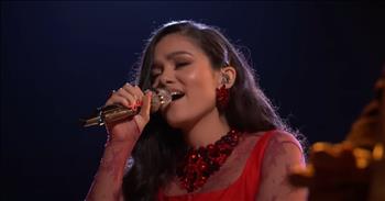 <p>Check out this performance of Madison Curbelo absolutely nailing her performance of Cyndi Lauper's classic song 'Time After Time.'</p>

<p>&lsquo;Lying in my bed I hear the clock tick and think of you</p>

<p>Caught up in circles, confusion is nothing new</p>

<p>Flashback, warm nights, almost left behind</p>

<p>Suitcases of memories, time after&rsquo;</p>

<p>Madison Curbelo did a beautiful job performing the song &lsquo;Time After Time&rsquo; during The Voice Lives, and looked very stunning on stage as well. She was wearing a long red dress with candles all around her on stage, and the whole production of the performance was very well done.</p>

<p>As she effortlessly puts her own spin on this classic song, it is clear to see why Madison has made it this far in the competition. That girl can sing! And many people who are watching her on The Voice see her as one of the top finalists this season.</p>

<p>&ldquo;This young lady is magical! Such grace and elegance in her sound. Beautiful!&rdquo; <a href="https://www.youtube.com/watch?v=xNnhAtrT9Qg">comments</a> one person after watching the video on YouTube.</p>

<p>&ldquo;That's so unbelievably beautiful! My soul has goosebumps,&rdquo; <a href="https://www.youtube.com/watch?v=xNnhAtrT9Qg">writes</a> another person online.</p>

<p>When it comes to her background, Madison Curbelo&rsquo;s story is one of a comeback. She is 21 years old now, but back when she was 18, the young singer auditioned for season 20 of The Voice. Back then, she did not get a judge to turn their chair around for her, and she was advised to go out and perform as much as possible to build up her confidence and stage presence.</p>

<p>Then on this season of The Voice, Madison Curbelo went on to get a four-chair turnaround during her blind audition. She took the judges&rsquo; advice from the first time she auditioned and came back to season 25 to really make an impression!</p>

<p>Madison has really been amazing all season, and we can&rsquo;t wait to see what comes from her next. We hope that you enjoyed watching her performance of Cyndi Lauper's song 'Time After Time' today!</p>

