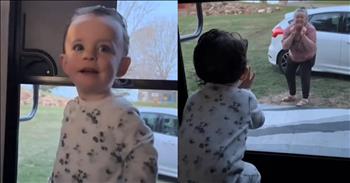 <p>Don&rsquo;t miss this adorable grandson and grandma&rsquo;s heartwarming goodbye, as it melts hearts all over the internet. In the tranquil embrace of nature, amidst the towering trees and the gentle whispers of the wind, a grandmother's heart overflowed with love for her precious grandson. As the golden hues of the setting sun painted the sky, signaling the end of a cherished camping expedition, Grandma's heart swelled with bittersweet joy. She had come to spend time with her family, to spoil her beloved toddler grandson with endless hugs, laughter, and tender moments.</p>

<p>Dressed in cozy footie pajamas and his favorite Crocks, the toddler stood at the screen door, his eyes twinkling with excitement as he prepared to bid farewell to his grandma. With a voice filled with pure innocence and love, he exclaimed, "I love you, bye!" His words echoed through the tranquil evening, carrying a sweetness that tugged at Grandma's heartstrings.</p>

<p>Touched by her grandson's enthusiasm, Grandma couldn't help but shout the words right back to him, her voice brimming with affection. This simple exchange of love sparked a playful banter between them as they joyfully repeated the words to each other, their voices mingling with laughter and warmth.</p>

<p>Before Grandma could step away, her grandson, with an endearing smile, asked for a kiss. Unable to resist his irresistible charm, Grandma melted, rushing back to the screen door to press a tender kiss against his cheek. As she lingered there, enveloped in the warmth of their bond, she knew that these precious moments would be etched in her heart forever.</p>

<p>As Grandma finally walked out of sight, leaving behind memories that would be treasured for a lifetime, we all&nbsp; can&rsquo;t help but reflect on the profound truth of the saying, "Grandmothers have the best job in the world." For in the embrace of her grandson's love, they have found immeasurable joy, a testament to the incomparable beauty of family and the enduring power of love.</p>

<p><em><strong><a href="https://www.godtube.com/bible/proverbs/17-6">Proverbs 17:6</a></strong> "Children&rsquo;s children are a crown to the aged, and parents are the pride of their children."</em></p>
