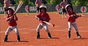 Adorable Child's Hilarious Dance on the Baseball Field