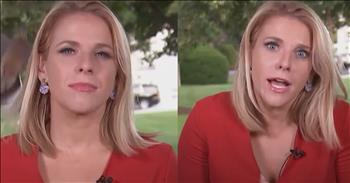 Reporter Startled When Bird Lands On Her Head Moments Before Going On Air