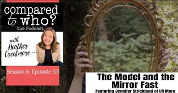 <p>Today Heather chats with Jennifer Strickland, a former model who&rsquo;s appeared in magazines you&rsquo;ve probably read and shows you may have seen and worked for designers you&rsquo;ve heard of. Jen had amazing success in the modeling world but her life was missing meaning and though she had learned how to use her body to fit an image, she had not yet learned how to use her voice. Jen shares her story of finding Christ while modeling and what her recovery from modeling (and the eating disorder that came with it) looked like. She also talks about how a&nbsp;mirror fast&nbsp;showed her what true&nbsp;beauty&nbsp;really looks like (and where it truly comes from!) Plus: Check out the BONUS content on Patreon from this episode!</p>

<p><strong>Here are some other topics covered in this episode &ldquo;The Model and the Mirror Fast&rdquo;:</strong></p>

<ul>
	<li>Jennifer explains how the pressure of modeling is extreme because bodies change every day.</li>
	<li>Jen talks about how she met Jesus through strangers on the street while she was modeling in Europe.</li>
	<li>We talk about how deceiving image can be.</li>
	<li>We discuss the lie of &ldquo;I am what I see in the mirror.&rdquo;</li>
	<li>We talk a bit about the behind the scenes yuck of the modeling industry and what it does to young girls.</li>
	<li>Jen shares about her personal struggle with cystic acne and how a world-renowned dermatologist told her that her issues were so deep, they could only be treated by healing her heart and her mind.</li>
	<li>Jen shares how God has freed her from the belief that she has to look and how she&rsquo;s learned to look radiant by looking on Him.</li>
	<li><a href="http://www.patreon.com/comparedtowho">Go to Patreon</a>&nbsp;for the BONUS content &ndash; 10 more minutes of my talk with Jen where she shares about how she&rsquo;s navigated&nbsp;beauty, social media, and related issues with her now college-age daughter.</li>
	<li>Plus, Jen shares about how she did a 40 Day Mirror Fast and what it taught her.</li>
</ul>
