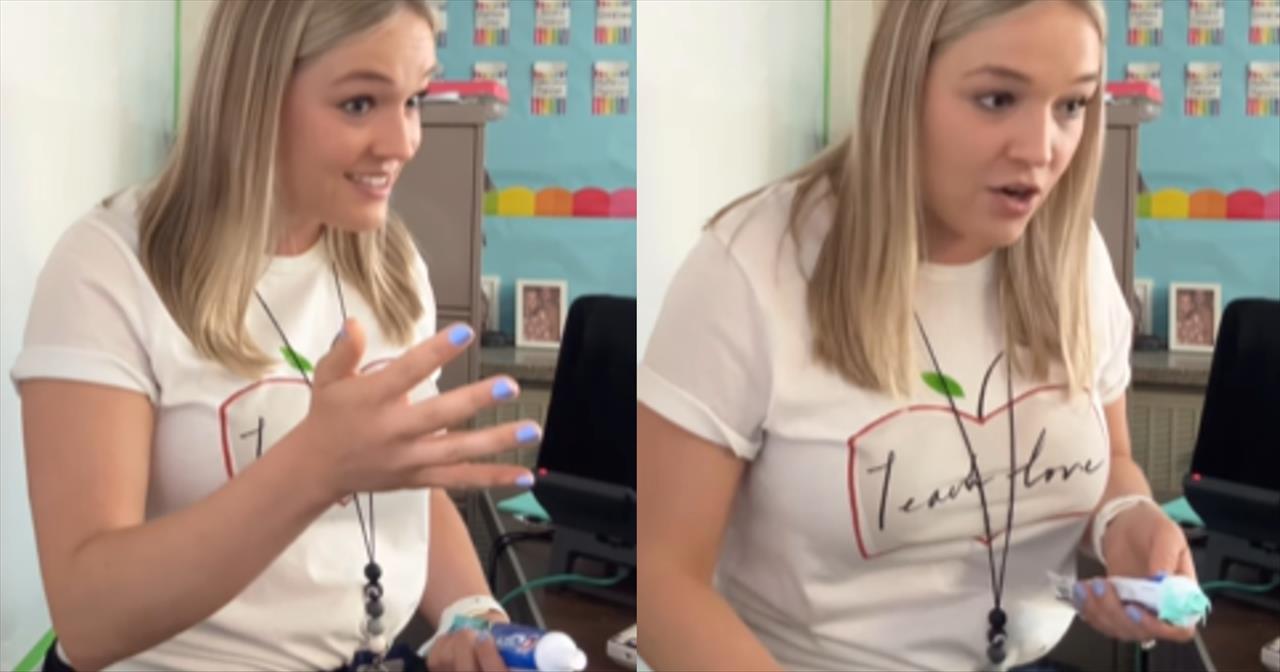 Elementary Teacher Uses Toothpaste to Illustrate Power of Words and Kindness