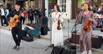 <p>Check out this talented teen violinist and her cousin who put on a mesmerizing performance of &lsquo;Oceans (Where Feet May Fail)&rsquo; by Hillsong United.</p>

<p>&lsquo;You call me out upon the waters</p>

<p>The great unknown where feet may fail</p>

<p>And there I find You in the mystery</p>

<p>In oceans deep my faith will stand&rsquo;</p>

<p>What an incredible performance of this beautiful song! In the video, Karolina Protsenko plays violin and sings with her cousin Avelina Kushnir, and the two sound wonderful together. Their version of &lsquo;Oceans (Where Feet May Fail)&rsquo; is sure to lift your spirit.</p>

<p>Two other people are included in the family street performance, and those are Artur Kushnir who plays the guitar and Ella Protsenko who plays piano. What a talented family all around!</p>

<p>Karolina Protsenko is a 15-year-old violin prodigy, and the videos of her street performances are watched by people all around the world. She has a huge fan base, and this performance of &lsquo;Oceans (Where Feet May Fail)&rsquo; is just one of her many wonderful videos that have touched people.&nbsp;</p>

<p>&ldquo;Karolina and her lovely talented family add joy and positivity to the lives of people like me who watch their performances,&rdquo; <a href="https://www.youtube.com/watch?v=ZtPv1j2eIVg">comments</a> one person on YouTube after watching the video. &ldquo;They help to make the world a better place.&rdquo;</p>

<p>&ldquo;Beautiful performance by beautiful ladies, congratulations! Karolina, your wonderful talent and love touch the hearts of people all over the world. We are enchanted by your beautiful music, graceful dance, and voice! We will be your fans forever! Thank you very much for this wonderful joint performance,&rdquo; <a href="https://www.youtube.com/watch?v=ZtPv1j2eIVg">writes</a> another person online.</p>

<p>We hope that you were also impressed with this performance from Karolina Protsenko and her cousin and that their version of &lsquo;Oceans (Where Feet May Fail)&rsquo; was able to bring a smile to your face today!</p>
