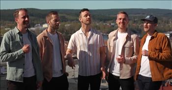 <p>Check out this beautiful a cappella rendition of the classic song &lsquo;Can&rsquo;t Help Falling in Love&rsquo; from a group called Dad Harmony.</p>

<p>What a wonderful cover of this popular song by Elvis Presley. The men singing in the video are five young fathers from a northern town in Sweden. They unintentionally became online sensations when their heartwarming a cappella singing sessions went viral, and they call themselves Dad Harmony.</p>

<p>Wise men say only fools rush in</p>

<p>But I can't help falling in love with you</p>

<p>Shall I stay? Would it be a sin</p>

<p>If I can't help falling in love with you?&rsquo;</p>

<p>In the music video, the Swedish singers create a beautiful arrangement of the classic song &lsquo;Can&rsquo;t Help Falling in Love,&rsquo; and their harmonies are magnificent. The video is also visually lovely, with the group singing on a rooftop and a nice view behind them.</p>

<p>&ldquo;I am melting. These men are truly gifted by God with their voices!&rdquo; <a href="https://www.youtube.com/watch?v=vE5nX4FBwRY">comments </a>one person on YouTube after watching the music video.</p>

<p>&ldquo;Just when I think they could not sound any better,&nbsp; I'm transported to another level by their&nbsp; heavenly voices!&rdquo; <a href="https://www.youtube.com/watch?v=vE5nX4FBwRY">writes </a>another person online.</p>

<p>The group of five started their singing journey together in the summer of 2022. After their videos online took social media by storm, these singing fathers knew that they had an audience that appreciated their gifts and wanted to see live shows. And now, Dad Harmony is currently on tour in Sweden for the first time. Some of their big dreams as a group would be to line up tour dates in the United States and Asia, and they say they would love to sing with Elton John one day.</p>

<p>We hope that you enjoyed watching this video today of Dad Harmony performing their rendition of &lsquo;Can&rsquo;t Help Falling in Love.&rsquo;</p>
