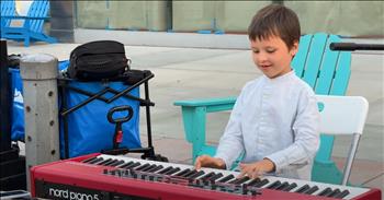 <p>In the world of music, talent knows no age limits, as proven time and again by young prodigies who captivate audiences with their remarkable skills. One such prodigy is Leo Protsenko, a precocious 6-year-old pianist whose recent performance of Beethoven's &lsquo;F&uuml;r Elise&rsquo; alongside his sister, violinist Karolina Protsenko, left jaws dropped and hearts touched. His sister Karolina was dressed elegantly in a beautiful ruffled dress, and she couldn&rsquo;t help but brag about her little brother as she introduced Leo for his grand performance.&nbsp;</p>

<p>As the sidewalks shimmered and anticipation filled the air, Leo, with a poise beyond his years, sat at a red piano dressed like any 6-year-old in a plain button-down shirt. The opening notes of &lsquo;F&uuml;r Elise&rsquo; filled the streets, delicate yet confident, showcasing Leo's innate musicality. With each keystroke, Leo transported the audience into Beethoven's timeless melody, his tiny fingers dancing effortlessly across the piano.</p>

<p>Beside him, his sister Karolina, herself a prodigious talent known for her mastery of the violin, watched proudly as her younger brother embraced the spotlight. Their musical synergy was palpable, a testament to the deep love and shared passion for music within their family.</p>

<p>Leo's performance was not just about technical proficiency; it was about the joy and wonder of witnessing a young soul connect with the beauty of classical music. His rendition of &lsquo;F&uuml;r Elise&rsquo; resonated not only with the melody's elegance but also with the purity of his youthful spirit, reminding everyone present of the power of music to transcend age and touch the soul.</p>

<p>As the final notes echoed through stress, applause erupted, mingled with cheers of admiration. Leo not only amazed the audience but also ignited a spark of inspiration, showing that talent, nurtured with love and dedication, knows no boundaries.</p>

<p>In a world often filled with noise, Leo's performance was a gentle reminder of the profound impact music can have&mdash;bringing joy, stirring emotions, and uniting hearts across generations. As we witnessed a 6-year-old boy captivate with his piano prowess, we were reminded that true talent, like Leo's, is a gift to be celebrated and cherished, promising a future where music continues to enchant and inspire us all.</p>

<p><em><strong><a href="https://www.godtube.com/bible/1-peter/4-10">1 Peter 4:10</a></strong> "Each of you should use whatever gift you have received to serve others, as faithful stewards of God&rsquo;s grace in its various forms."&nbsp;</em></p>
