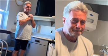 <p>There is nothing quite like meeting the newest family member born. Check out this adorable grandfather's heartwarming reaction to meeting his grandson for the first time.</p>

<p>The video begins as &ldquo;Unwritten&rdquo; by Natasha Bedingfield plays in the background. The words over the clip share, &ldquo;POV (Point of View): Your very emotional dad meets his grandson for the very first time.&rdquo; A nurse pushes a precious little newborn baby boy into the hospital room. What you are about to witness is pure love and joy.</p>

<p>The grandmother smiles with great delight over her grandson. She looks peaceful, grateful, and proud. Suddenly, the video shifts to another area of the room, and the grandfather is seen in the background, holding his hands up to his face and bursting into tears. He is so overcome with emotions that he has to sit down. His face says it all: the pure joy, amazement, and gift of new life in the world.&nbsp;</p>

<p>Watching this video is emotional to think about the vast love that comes over someone when meeting a brand new baby in their family line. It is a moment of hope for the future, a moment of joy after the suffering, a moment of awe in our Creator God. Seeing this man fall apart over his grandchild reminds us that God&rsquo;s love for us is even greater than this beautiful display of love. He delights in us; we are the apple of His eyes, and all who believe in Him are now called children of God. His love for us is great and never-ending. We can be encouraged that new life is a gift. Just as we celebrate this baby&rsquo;s physical life, we also celebrate every new spiritual birth into the family of God when someone accepts Jesus as their Savior.</p>

<p><em>&ldquo;See what great love the Father has lavished on us, that we should be called children of God! And that is what we are! The reason the world does not know us is that it did not know him.&rdquo; <strong><a href="https://www.godtube.com/bible/1-John/3-1">1 John 3:1</a></strong></em></p>

