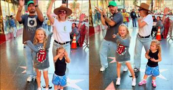 <p>The London Family is at it again, taking their infectious joy and dance moves to new heights. Well-known for their fun-filled performances and staying on top of the latest dance trends, the family recently brought their signature energy to Hollywood. The family&rsquo;s energetic dance to &lsquo;<a href="https://www.tiktok.com/@theldnfamily/video/7360008162931395873">Shake It Off</a>&rsquo; by Taylor Swift will leave you with a smile and a groove in your step.&nbsp;</p>

<p>But this time, they weren&rsquo;t just walking among the stars&mdash;they were dancing in Hollywood amongst the stars! Mom and Dad led the charge, nailing their dance moves with a blend of elegance and flair. Mom, looking effortlessly chic in comfy jeans, a soft t-shirt, a sun hat, and adorable pink glasses, was the epitome of casual sophistication. Dad matched her energy, showing off moves that were both classy and sharp. Their daughters, dressed in playful shirts and shorts, were ready to take in all the sights and sounds Hollywood has to offer.</p>

<p>The highlight of the day was undoubtedly their youngest, a tiny dancer no more than three years old, who stole the show. Her attempts to mimic her big sister&rsquo;s dance moves to &lsquo;Shake It Off&rsquo; were beyond adorable. With each twirl and shake, she brought smiles to onlookers' faces, proving that even the smallest Swiftie can make a big impression.</p>

<p>The London Family's Hollywood performance was more than just a dance; it was a celebration of family, fun, and the simple joy of being together. Family is such a blessing! Their ability to transform a walk through Hollywood into a spontaneous dance party is a testament to their boundless energy, love for life, and family connection.</p>

<p>In a world that sometimes feels too serious, the <a href="https://www.tiktok.com/@theldnfamily">London Family</a> reminds us to take a moment to &lsquo;Shake It Off&rsquo; and enjoy the dance. This sweet family moment is one for the books, capturing the essence of what it means to live joyfully and in the moment.</p>

<p><em><a href="https://www.godtube.com/bible/psalms/149-3">Psalm 149:3</a> "Let them praise his name with dancing and make music to him with timbrel and harp."</em></p>
