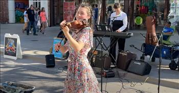 <p>Check out this enchanting &lsquo;Hey Jude&rsquo; cover by a talented teen violinist. Her performance will bring a smile to your face!</p>

<p>&lsquo;Hey, Jude, don't make it bad</p>

<p>Take a sad song and make it better</p>

<p>Remember to let her into your heart</p>

<p>Then you can start to make it better&rsquo;</p>

<p>The violin player in the video is a talented 15-year-old named Avelina, and she is also joined by her mother on the keyboard. The two serenade the crowds as people pass by on the streets, captivating those who stop to listen. What a talented mother-daughter duo! The pair sound wonderful together, and Avelina moves so gracefully as she plays her violin. And many people online also enjoyed her performance of &lsquo;Hey Jude.&rsquo;</p>

<p>&ldquo;Avelina, this is a lovely rendition of Paul McCartney's great song,&rdquo; one person <a href="https://www.youtube.com/watch?v=xUXRSzWS1cE">comments </a>on YouTube after watching the video. &ldquo;You played it so beautifully, as did your Mom on keyboard. Thank you for sharing.&rdquo;</p>

<p>&ldquo;Such a soft, smooth, and wonderful performance!&rdquo; another person <a href="https://www.youtube.com/watch?v=xUXRSzWS1cE">writes </a>online.</p>

<p>Avelina is not only a talented violin player, but she also plays the saxophone and guitar. She hopes to make the world a better place with her music and bring joy to those around her. Well, she certainly is doing that with this &lsquo;Hey Jude&rsquo; performance!</p>

<p>As for the background of &lsquo;Hey Jude&rsquo; by The Beatles, it was released in August 1968 and written by Paul McCartney. The song was a number-one hit in many countries around the world, and its nine-week run at number one on the Billboard Hot 100 tied the all-time record in 1968 for the longest run at the top of the US charts, a record it held for nine years.</p>

<p>We hope you enjoyed listening to this beautiful violin cover of &lsquo;Hey Jude&rsquo; today! What a classic song that never loses its appeal!</p>
