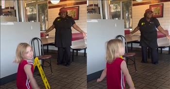 <p>One Waffle House employee was caught on camera joining a young lady for an adorable &ldquo;Let It Go&rdquo; song and dance performance.</p>

<p>Companies like Disney, Pixar, DreamWorks and Nickelodeon know how to market to children, creating films and television shows that appeal to them. While only some animated films are a hit with children, enough are for those companies to continue producing them at an alarming rate. Especially in the summer months, it feels like a new children&rsquo;s film opens in theaters every weekend.</p>

<p>Children latch onto these films. They fall in love with those characters and the songs in those movies. Some of the most popular and beloved films among kids have been Disney&rsquo;s &ldquo;Frozen&rdquo; films and the song &ldquo;Let It Go.&rdquo; Practically every child knows every single word to that song.</p>

<p><a href="https://www.youtube.com/shorts/PKqkB6PFves">In an adorable clip posted on social media</a>, a young lady decided to sing and dance to that uber-popular tune &ldquo;Let It Go.&rdquo; But she wasn&rsquo;t at home. Instead, she put on her performance at an Alabama Waffle House, where a member of the staff joined her.</p>

<p>The two sing and dance to the classic tune without a care. They are having the time of their lives, and each sports a big smile. You don&rsquo;t see that kind of joy and happiness in such places very often.</p>

<p>The little girl&rsquo;s mother said that she and her family often visit this Waffle House in Tuscaloosa, Alabama, and that the staff there is "amazing.&rdquo;</p>

<p>&ldquo;They greet our children by name,&rdquo; she said. &ldquo;They make an effort to bring out coloring papers, crayons. I always feel like they treat like a five-star dining experience.&rdquo;</p>

<p>Everyone wants to feel loved and appreciated, which is precisely what those Waffle House employees do daily for their customers.</p>

<p><em><strong><a href="https://www.godtube.com/bible/ephesians/4-32">Ephesians 4:32</a></strong> &ldquo;And be kind to one another, full of pity, having forgiveness for one another, even as God in Christ had forgiveness for you.&rdquo;</em></p>

