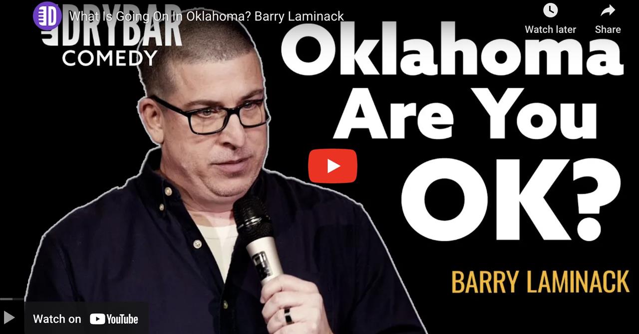 <p>What is going on in Oklahoma?! That&#39;s the question Barry Laminack has in this clip from his first ever Dry Bar Comedy special. In this clip Barry talks about getting away with murder and how to market tornado alley.</p>
