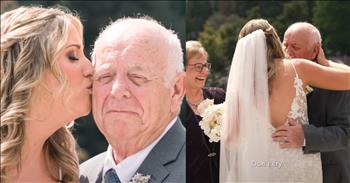 <p>A grandfather immediately became emotional the moment he saw his granddaughter in her wedding dress.</p>

<p>Weddings are typically emotional events. It&rsquo;s a beautiful ceremony when a man and woman stand before God and their family and friends and become husband and wife. It marks the beginning of their life together. That is enough to cause most people to start bawling like a baby.</p>

<p>But weddings are also special because all the memories leading up to that moment come flooding back. It&rsquo;s an opportunity for moms, dads and siblings to reflect and think back on their lives and how things will never be the same in the future. It&rsquo;s a &ldquo;where did all the time go&rdquo; situation.</p>

<p><a href="https://www.youtube.com/watch?v=KnpgVzEJboo">As a sweet video posted on YouTube shows</a>, grandparents also feel this way at weddings. The clip captures a &ldquo;first-look&rdquo; moment before a young woman&rsquo;s wedding involving her grandparents. The second the grandfather sees his granddaughter in her wedding dress, he becomes a puddle of tears.</p>

<p>The bride walks over to her grandfather, who is so overwhelmed by the moment that he can barely speak. The two share a warm and loving embrace. The clip also features an interview with the grandfather about his thoughts and feelings at that particular moment.</p>

<p>&ldquo;All these years that she was growing up flashed before my eyes,&rdquo; he said. &ldquo;And I&rsquo;m looking at her, she was born &ndash; our first grandchild &ndash; thinking she&rsquo;s the most beautiful baby we&rsquo;ve ever saw. And then I turn around and I look, this woman is getting married. And she&rsquo;s there with a wedding dress, and my mind is going 100,000 miles an hour.&rdquo;</p>

<p>The video includes photos of the grandfather and his granddaughter as children. He mentions how one of her favorite things to do was to dress him up.</p>

<p>Even discussing seeing his granddaughter in her wedding dress is almost too much for him. He chokes up recalling the moment.</p>

<p>Children don&rsquo;t stay little for long. Parents and grandparents must cherish the moments they have with them because that time will be gone in a flash, never to be recovered again.</p>
