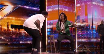 <p>This precious clip is guaranteed to brighten your day! A tap dancer and drummer stunned judges on <em>America&rsquo;s Got Talent!</em> Jabu and Cornelio set the stage on fire with their jaw-dropping performance, effortlessly blending tap dancing and drumming into a mesmerizing spectacle.</p>

<p>As they took the spotlight, it was clear that this dynamic duo had mastered the art of making complex rhythms look effortlessly cool. <a href="https://www.youtube.com/watch?v=0nqpFarHCeA">Performing </a>to a medley of &lsquo;Don't Let Me Be Misunderstood&rsquo; and &lsquo;Conga,&rsquo; their act was nothing short of electrifying.</p>

<p>From the very first beat, Jabu and Cornelio turned the performance into an exhilarating dance-off between tapping beats and drumming rhythms. Jabu&rsquo;s lightning-fast footwork on the tap board created a syncopated rhythm that perfectly matched Cornelio&rsquo;s powerful drumming. Each tap and drumbeat seemed to fuel the other, creating an explosive synergy that had the audience and judges on their feet.</p>

<p>The choreography was a stroke of genius, with Jabu&rsquo;s agile taps perfectly complementing Cornelio&rsquo;s dynamic drumming. Their performance was a seamless blend of precision and passion, a testament to the remarkable connection between the two artists. The way their movements intertwined and built upon each other was nothing short of magical, leaving everyone in the room awestruck.</p>

<p>The crowd couldn't contain their excitement as Jabu and Cornelio pushed the boundaries of their talent, transforming the stage into a rhythmic playground. The judges, equally thrilled, were on their feet, unable to contain their excitement at the extraordinary display of talent. The combination of tap dancing and drumming created a powerful, rhythmic explosion that resonated with everyone in the room.</p>

<p>In a performance that showcased the sheer brilliance of Jabu and Cornelio, it was clear that their incredible talent and unbreakable synergy had made an indelible mark. Their jaw-dropping act proved that when rhythm and passion collide, the result is nothing short of spectacular. It&rsquo;s always amazing to see how two very different animals can find a way to connect with each other.</p>

<p><em><strong><a href="https://www.godtube.com/bible/psalms/149-3">Psalm 149:3</a></strong> &ldquo;Let them praise his name with dancing and make music to him with timbrel and harp.&rdquo;&nbsp;</em></p>
