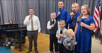 <p>Check out this worshipful and adorable performance. A musical family&rsquo;s heartfelt rendition of &lsquo;He is Still on the Throne.&rsquo;</p>

<p>At the start of this video, the father shares an encouraging message of hope that even in an uncertain world of trials, God is still on the throne. He and his wife have six beautiful children. Five are seen standing next to him, and the youngest one is sitting with his mother at the piano.&nbsp;&nbsp;</p>

<p>The wife begins to play the piano, and the dad starts to sing the first verse. The children anticipate their time to join in singing. They smile as their dad leads. The family all join in during the chorus. Their harmonies and youthful voices bring a smile to anyone&rsquo;s face. It is precious to watch the younger boys trying to sing into their personal microphones. The comedy keeps on coming. All are clothed professionally in their &ldquo;Sunday best&rdquo; and try their best to be attentive and focused.</p>

<p>Hearing this young family sing out the truth that salvation is secure in Jesus and He is still reigning fills us with hope. You will be excited to hear what they will do next and watch these kids perform. The little girl is the only daughter and shines bright, singing out. All of the boys are little gentlemen.&nbsp;</p>

<p>The verses are inspiring that even in the hardships when we are oppressed by the work of the enemy, we have the hope of Christ in us. We can overcome the most challenging obstacles. Seeing the next generation sing out about the faithfulness of God reminds us of His continued goodness. He reveals Himself to young people and old. He is worthy of glory in every generation. Watching this family lead us in glorifying the Lord gives us great joy, plus the comedy from the youngest performers is priceless.</p>

<p><em>&ldquo;One generation commends your works to another; they tell of your mighty acts.&rdquo; <strong><a href="https://www.godtube.com/bible/Psalms/149-3">Psalm 149:3-4</a></strong></em></p>
