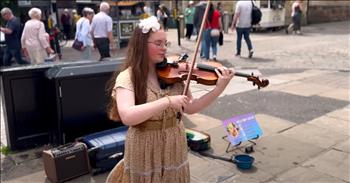 <p>If you&rsquo;re in need of a heartwarming pick-me-up, I have a delightful treat for you. Holly May plays a stunning rendition of Neil Diamond&rsquo;s &lsquo;Sweet Caroline.&rsquo; Her performance is a shining example of how passion and perseverance can transform everyday moments into extraordinary experiences.</p>

<p>Holly&rsquo;s story is one of rediscovery and joy as she <a href="https://www.youtube.com/@HollyMayViolin">shares</a>, &ldquo;Hi there! My name is Holly May, and I am a violinist street performer. I used to play violin when I was much younger, but I quit and didn&rsquo;t plan on playing anymore. I started playing again self-teaching in March / April 2019 and I enjoy playing so much more now.&rdquo; She <a href="https://www.youtube.com/@HollyMayViolin">added</a>,&nbsp; &ldquo;I started online violin lessons after two years of self-teaching in March 2021 to improve my playing to make even better covers for you all.&rdquo;&nbsp;</p>

<p>Her journey from a young violinist to a passionate street performer is a testament to the power of following your heart and embracing the gifts you&rsquo;ve been given. Watching Holly play &lsquo;Sweet Caroline&rsquo; is like receiving a warm hug from an old friend.&nbsp;</p>

<p>Holly's spirited performance breathes new life into Neil Diamond&rsquo;s classic, infusing it with a fresh, energetic twist that&rsquo;s impossible not to enjoy. Her connection with the audience, her joy, and her authenticity in playing, serve as a beautiful reminder of how music can uplift and unite us.</p>

<p>Each note Holly plays celebrates life's simple pleasures, a testament to her dedication and love for the violin. Her performance embodies Psalm 33:3, 'Sing to him a new song; play skillfully, and shout for joy ', spreading joy through her music.</p>

<p>So, take a moment to enjoy Holly&rsquo;s lively performance of &lsquo;Sweet Caroline&rsquo; and let her music bring a smile to your face. It&rsquo;s a beautiful reminder of the joy that comes from pursuing your passions and sharing your gifts with the world.</p>

<p><em><strong><a href="https://www.godtube.com/bible/psalms/33-3">Psalm 33:3</a></strong> &ldquo;Sing to him a new song; play skillfully, and shout for joy.&rdquo;</em></p>
