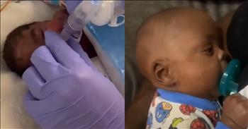 <p>In a story that exemplifies hope, resilience, and the power of miracles, Tripp Abney, a miracle baby, celebrates his first birthday after being born weighing under a mere pound. This precious baby boy celebrated his first birthday, a milestone that seemed nearly impossible just a year ago. <a href="https://www.youtube.com/shorts/fv2T9XQhNro">Born </a>in July 2023 at just 21 weeks gestation and weighing 15.3 ounces, Tripp&rsquo;s early arrival marked the beginning of a journey filled with courage and determination.</p>

<p>His mom, Trashinda, recalls the intense moments of those early days with awe and gratitude. She begged his medical team to save her baby boy.&nbsp; Despite the overwhelming odds, the medical team&rsquo;s tireless efforts, Tripp&rsquo;s fighting spirit, and the hand of God upon him, Tripp managed to grow stronger every day he was in the NICU. The road was long and filled with uncertainty, but Tripp&rsquo;s remarkable progress and the unwavering love of his family brought him through. And now, a year later, Tripp&rsquo;s story is one of triumph and joy.</p>

<p>In a heartwarming video shared by Trashinda, she captures the essence of this miraculous journey. The video, accompanied by the poignant <a href="https://www.youtube.com/shorts/fv2T9XQhNro">caption</a>, &quot;Our baby that was not going to survive is celebrating a one-year birthday,&quot; showcased Tripp&rsquo;s transformation from a tiny preemie to a vibrant, joyful little boy. The sweet video celebrating Tripp&rsquo;s milestone ends with an adorable twist&mdash;a photo of Tripp wearing a Superman costume under his little baby business suit. It&rsquo;s a fitting tribute to the superhero spirit that has carried him through.</p>

<p>Tripp&rsquo;s story is a testament to the incredible strength of the medical team and the family&rsquo;s love and faith. As we celebrate this miraculous first birthday, we are reminded of the profound blessings that can arise from the most challenging circumstances. Tripp&rsquo;s fight for life is a beacon of hope, and his vibrant spirit reminds us of the beauty and wonder that each new day can bring.</p>

<p>In moments like these, we can&rsquo;t help but give thanks for the miracle babies like Tripp, who inspire us with their courage and resilience. As Tripp blows out the candle on his first birthday cake, we celebrate the passing of time and the incredible journey that has brought him here. His story is a beautiful reminder of the miracles that happen every day, and we are filled with gratitude for the joy and hope that he continues to bring into the world.</p>

<p><em><strong><a href="https://www.godtube.com/bible/psalms/139-14">Psalm 139:14</a></strong> &quot;I praise you because I am fearfully and wonderfully made; your works are wonderful, I know that full well.&quot;</em></p>
